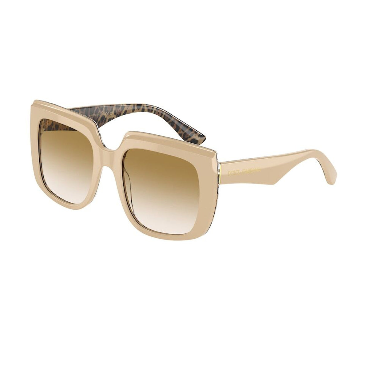 DG4414 338113 Beige Celluloid Occhiali Sole