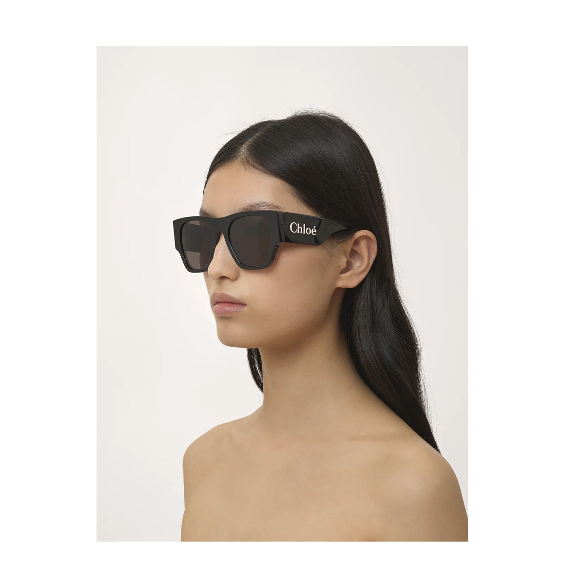 Chloé CH0233S Linea 001 Black Grey Nero Acetate Occhiali Da Sole