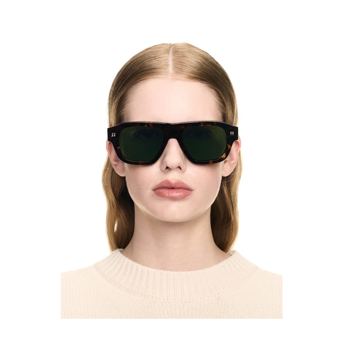 Off White OERI134 PROVIDENCE 6055 Havana Green Marrone Acetate Occhiali Da Sole