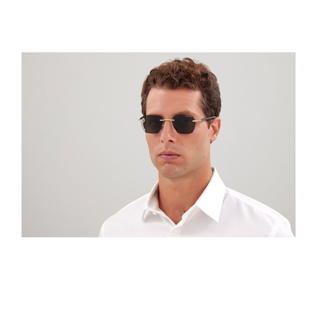 MB0270S LINE ESTABLISHED 004 Marrone Metal Occhiali Sole