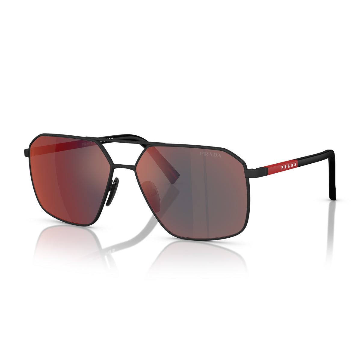 PS A50S DG008F Nero Effetto Gommato Metal Occhiali Da Sole