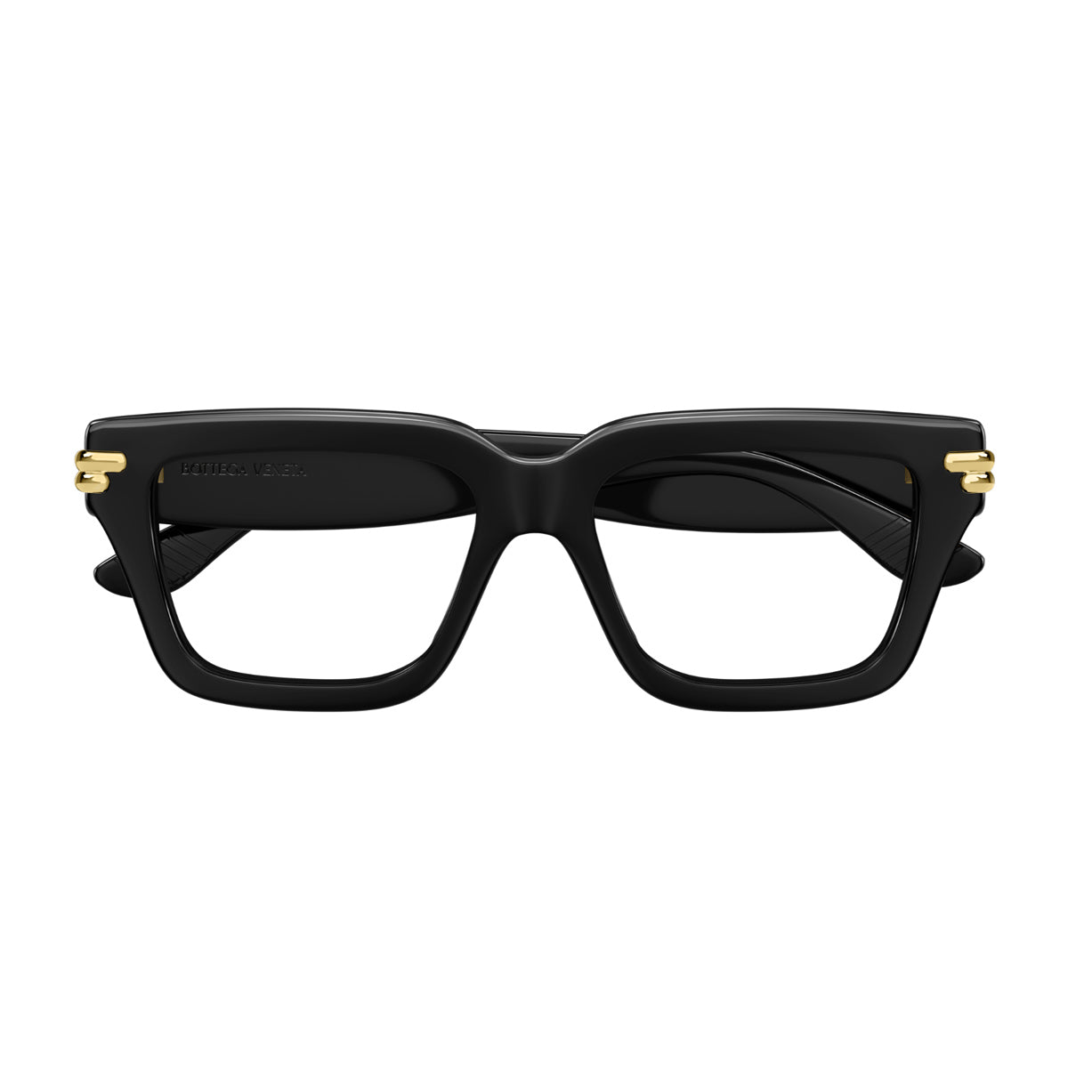 Bottega Veneta BV1324O Linea Mitre 001 Black Trasparent Nero Recycled Acetate Occhiali Da Vista