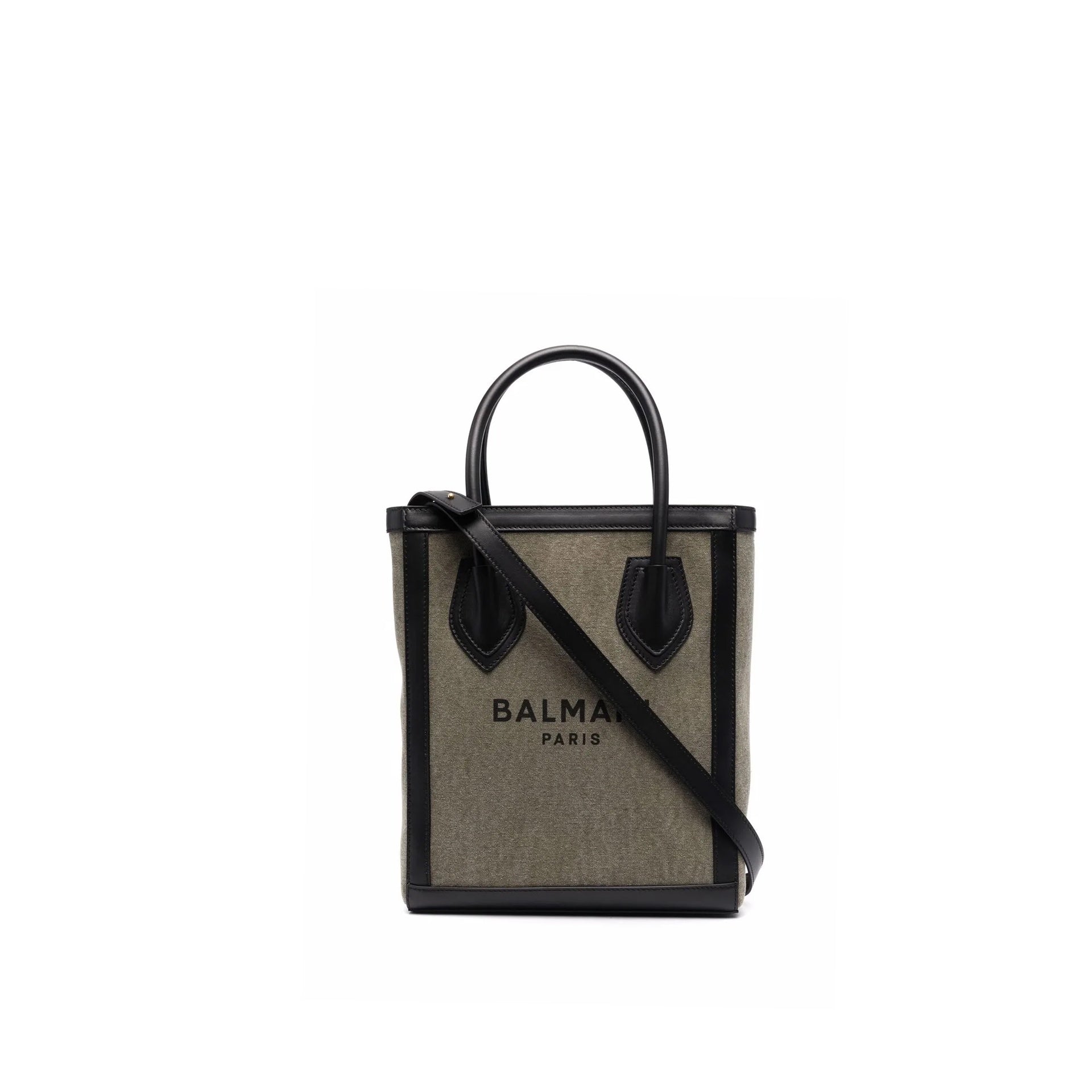 Logo Tote Bag Green Cotton