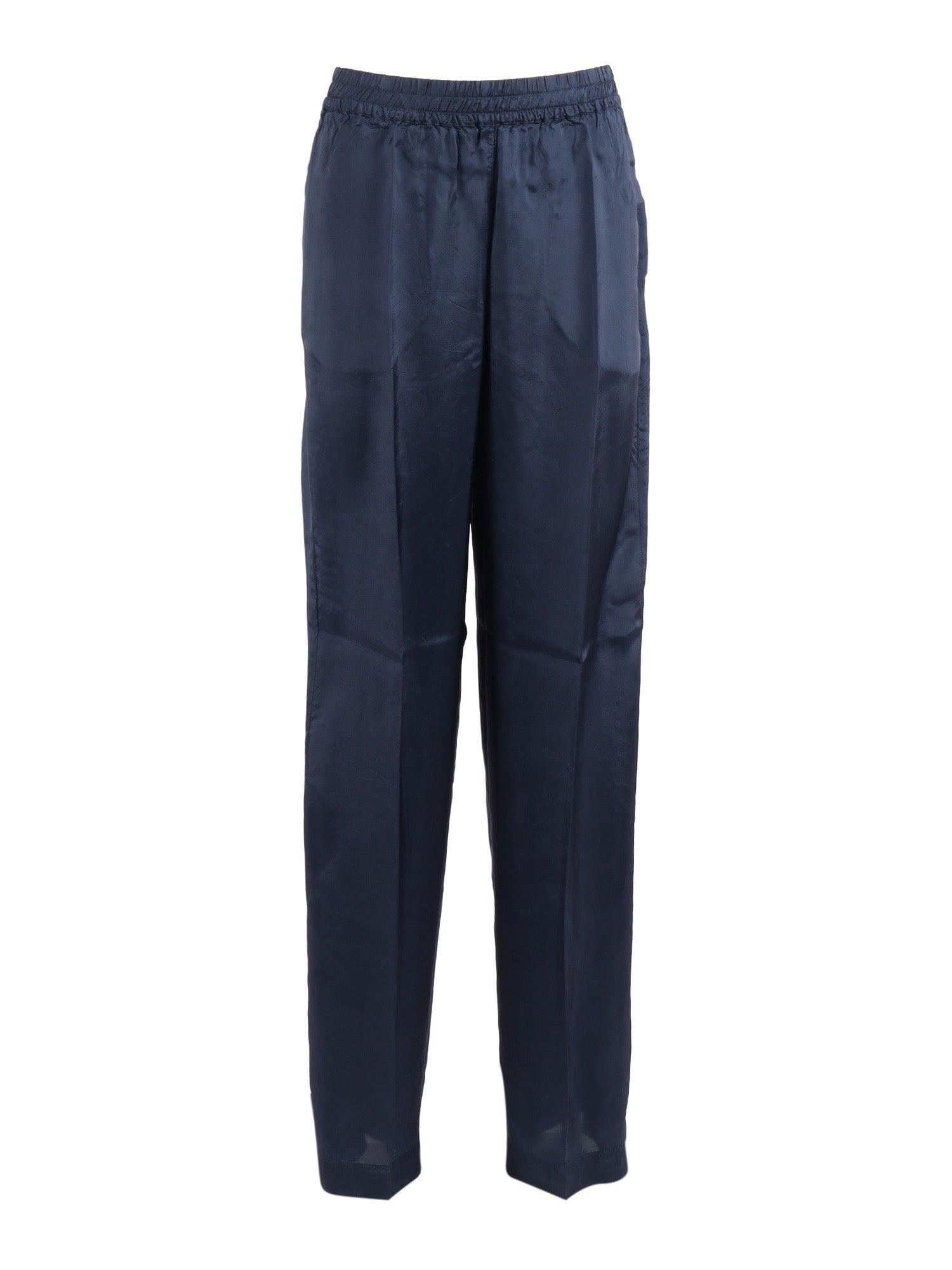 WOMAN PANTS Blue Viscose