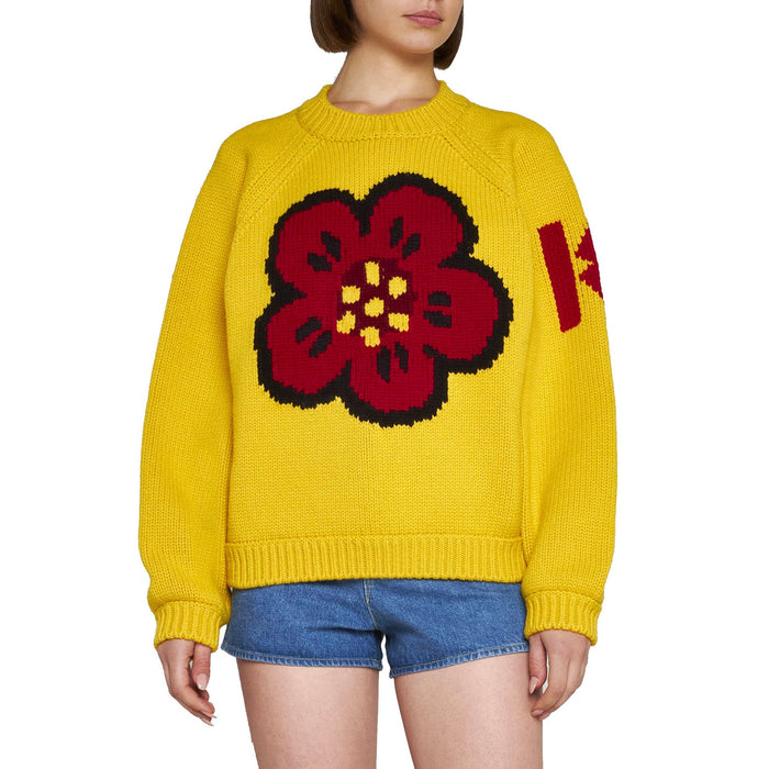 Cotton Pullover Yellow Wool