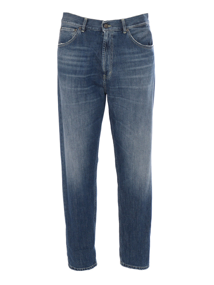 Paco Pants Blue Cotton Other Fiber Jean