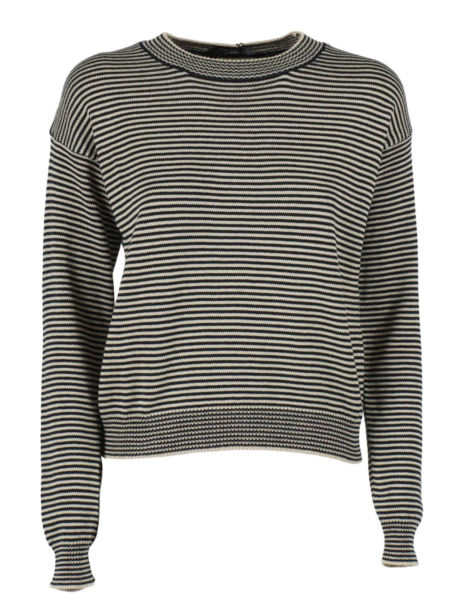 SWEATER Blue Cotton Crewneck