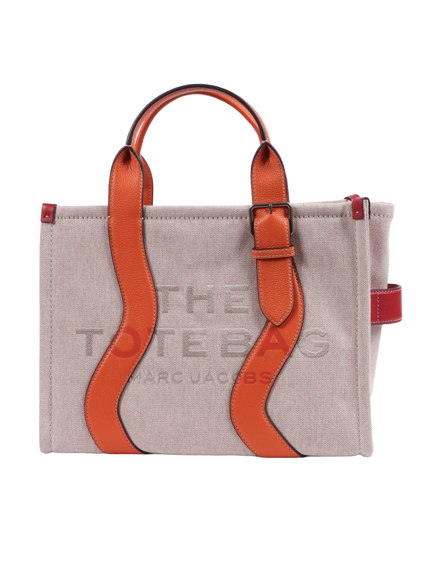 The Medium Tote Beige Cotton Polyester Handbag