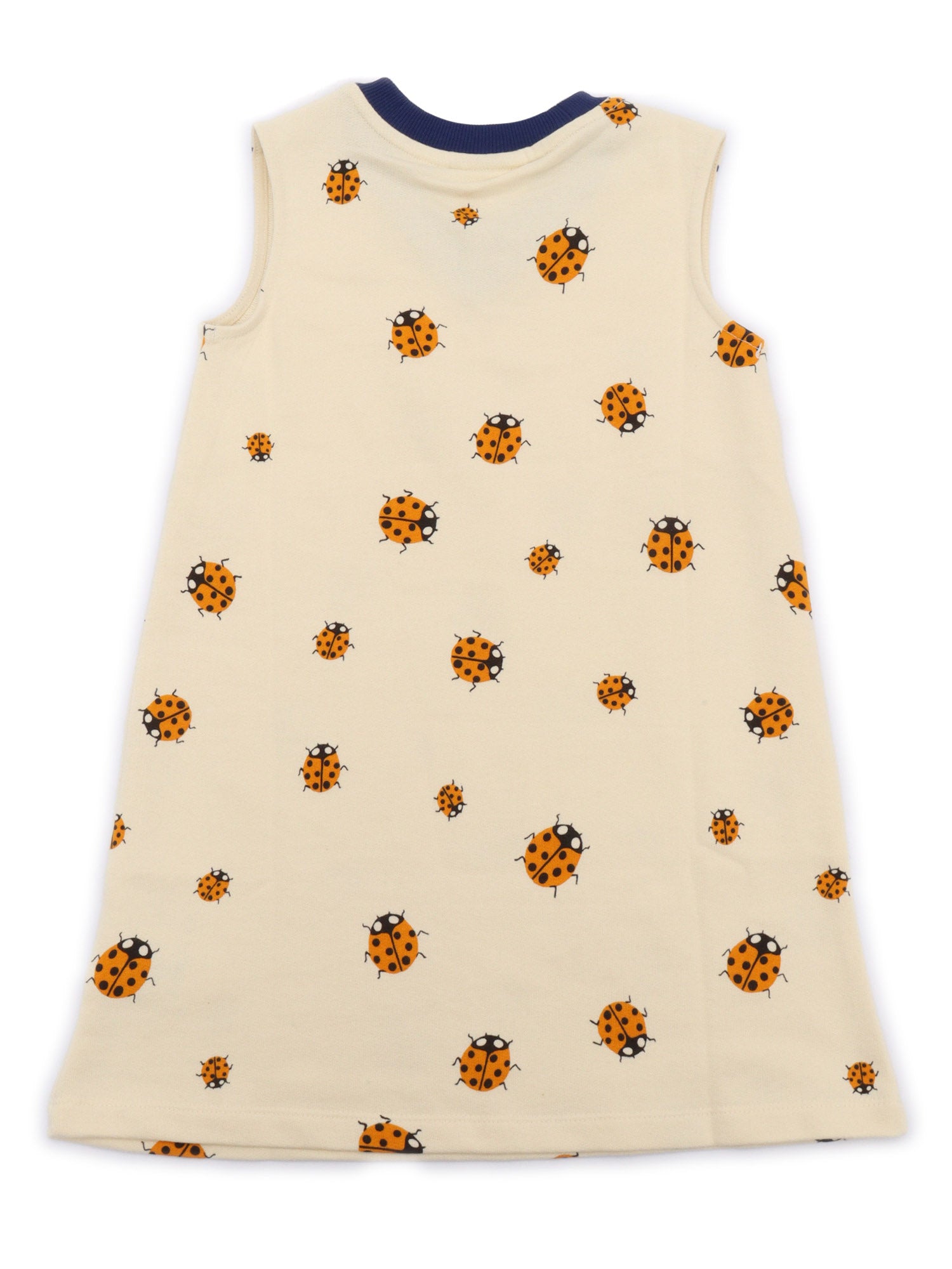 Ladybugs aop sweatdress White Organic Cotton Dress
