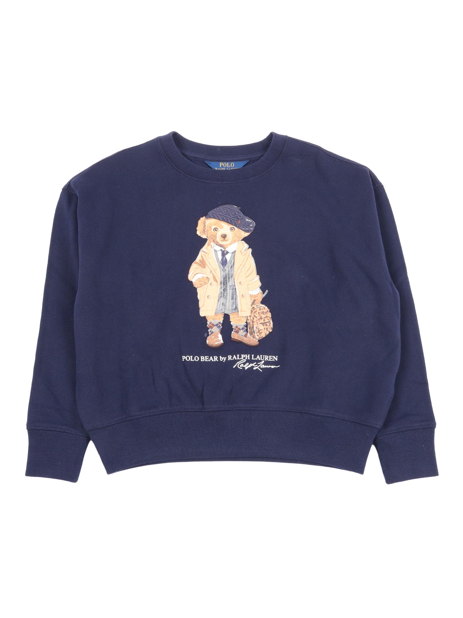 Knit-Sweatshirt Blue Cotton Polyester