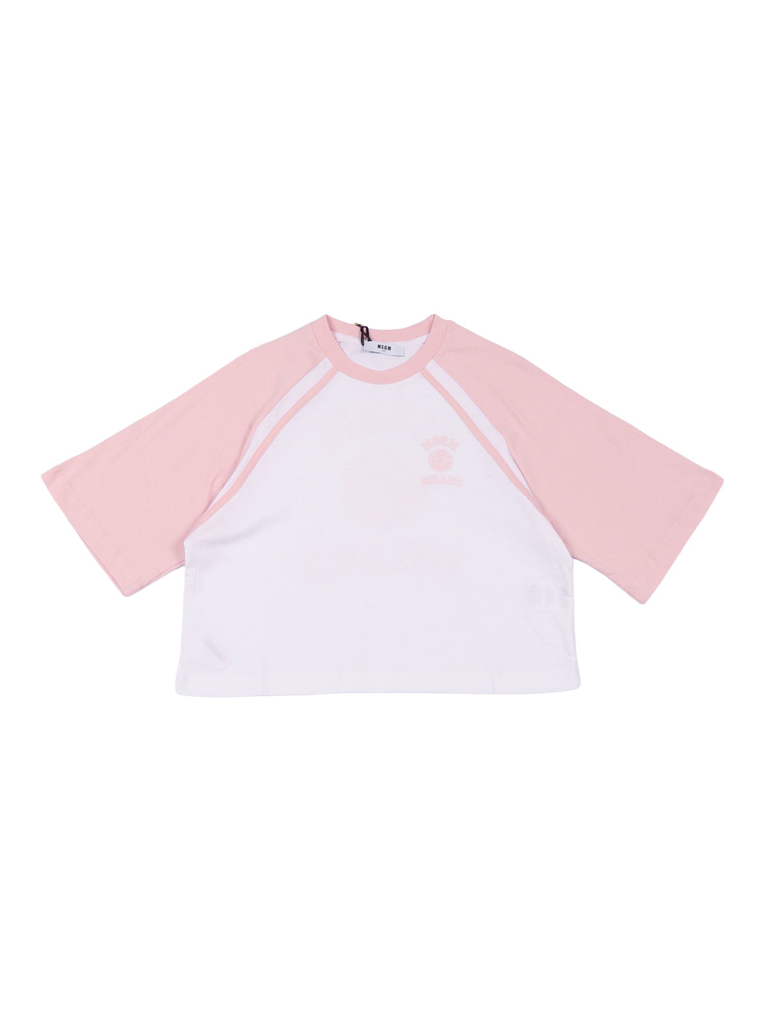 BOXY JERSEY T-SHIRT GIRL White Cotton Short Sleeves
