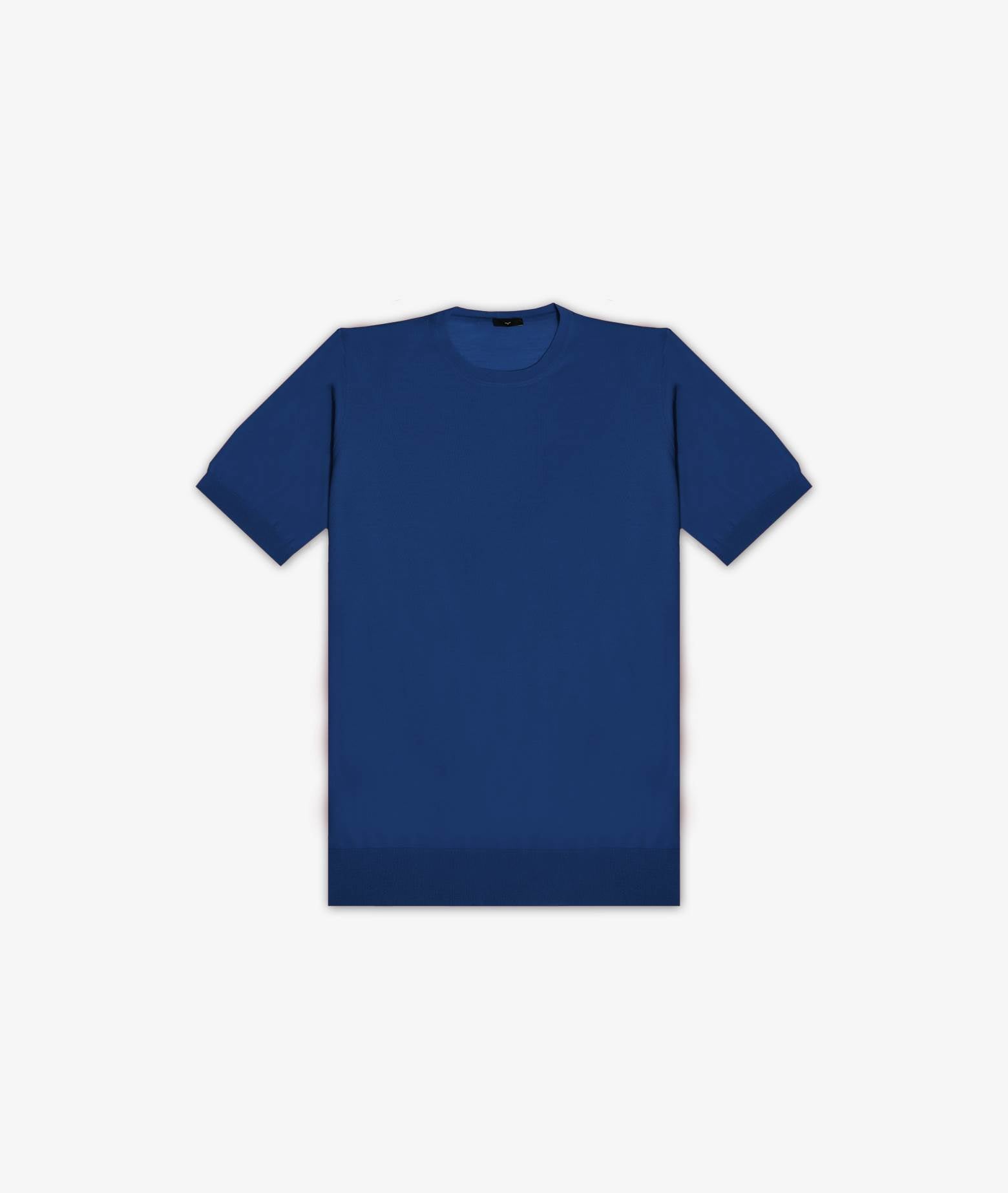 Wool T-Shirt Mentone Darkblue Round Neck