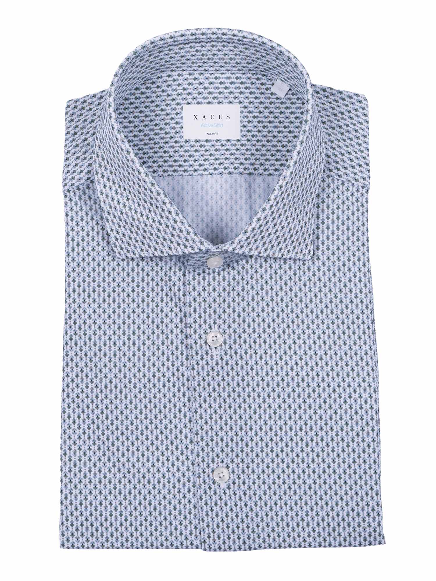 Shirt Blue Polyamide Elastane