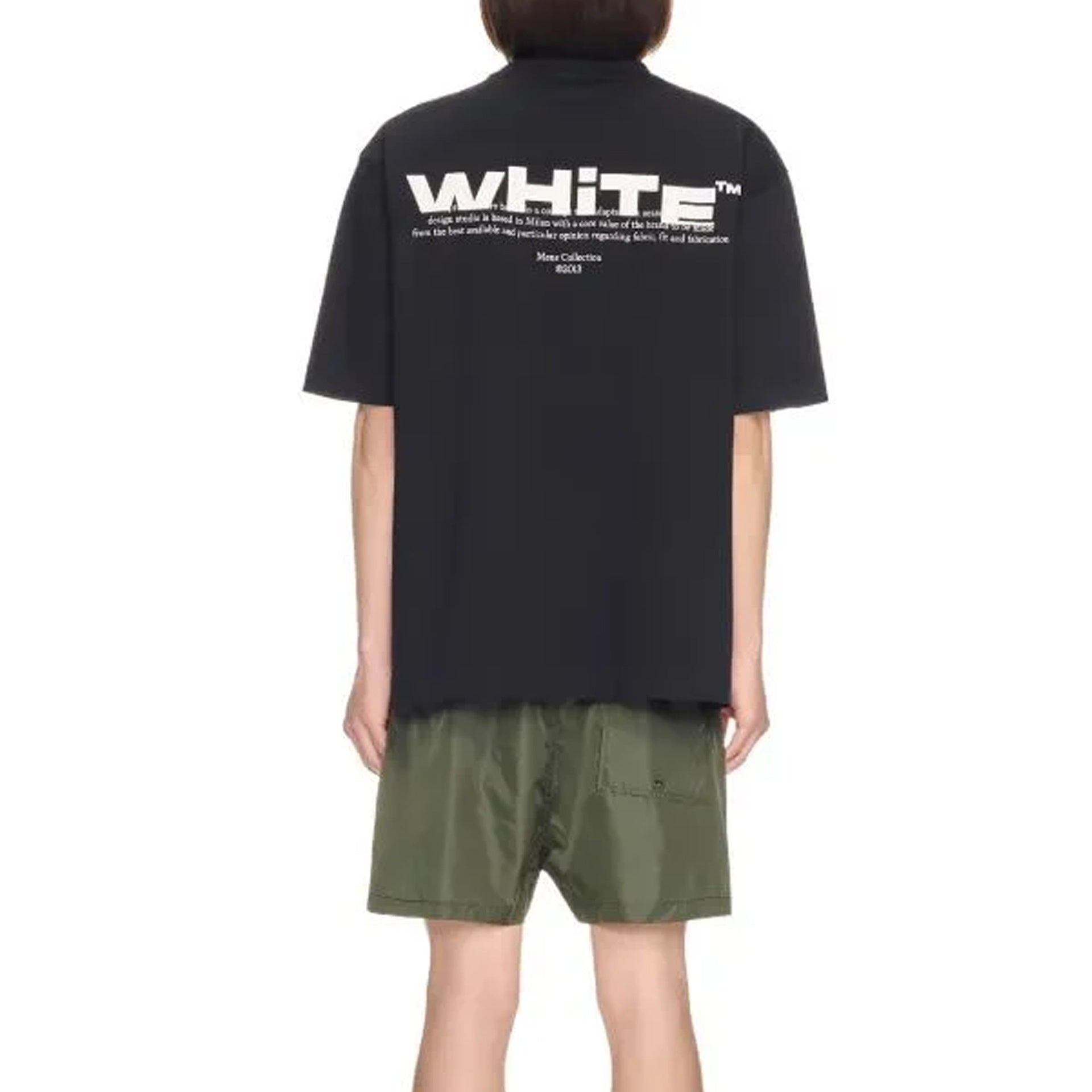 Off-White Logo T-Shirt Black Cotton
