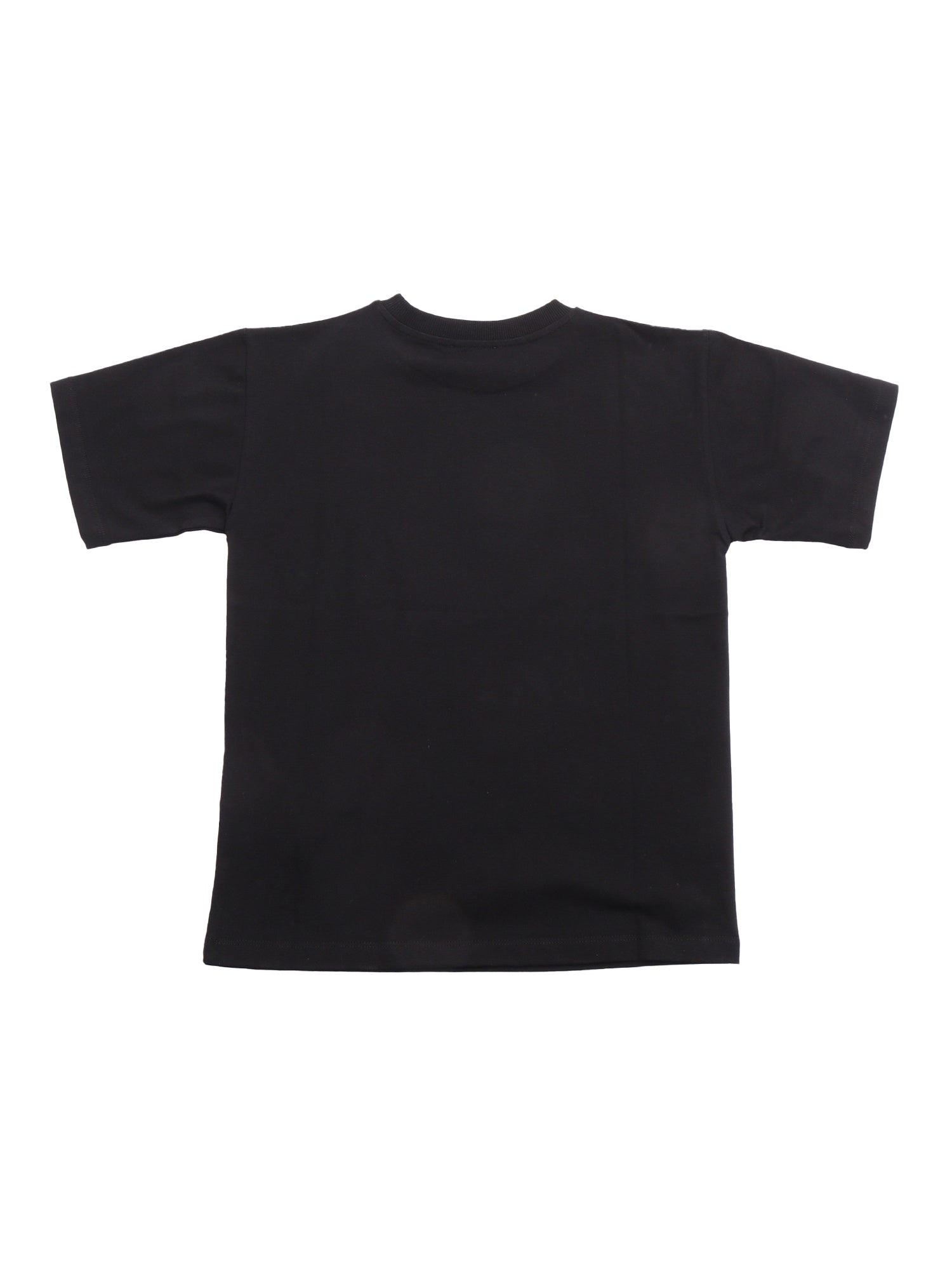 SHORT SLEEVED MAXI T-SHIRT Black Cotton Sleeves
