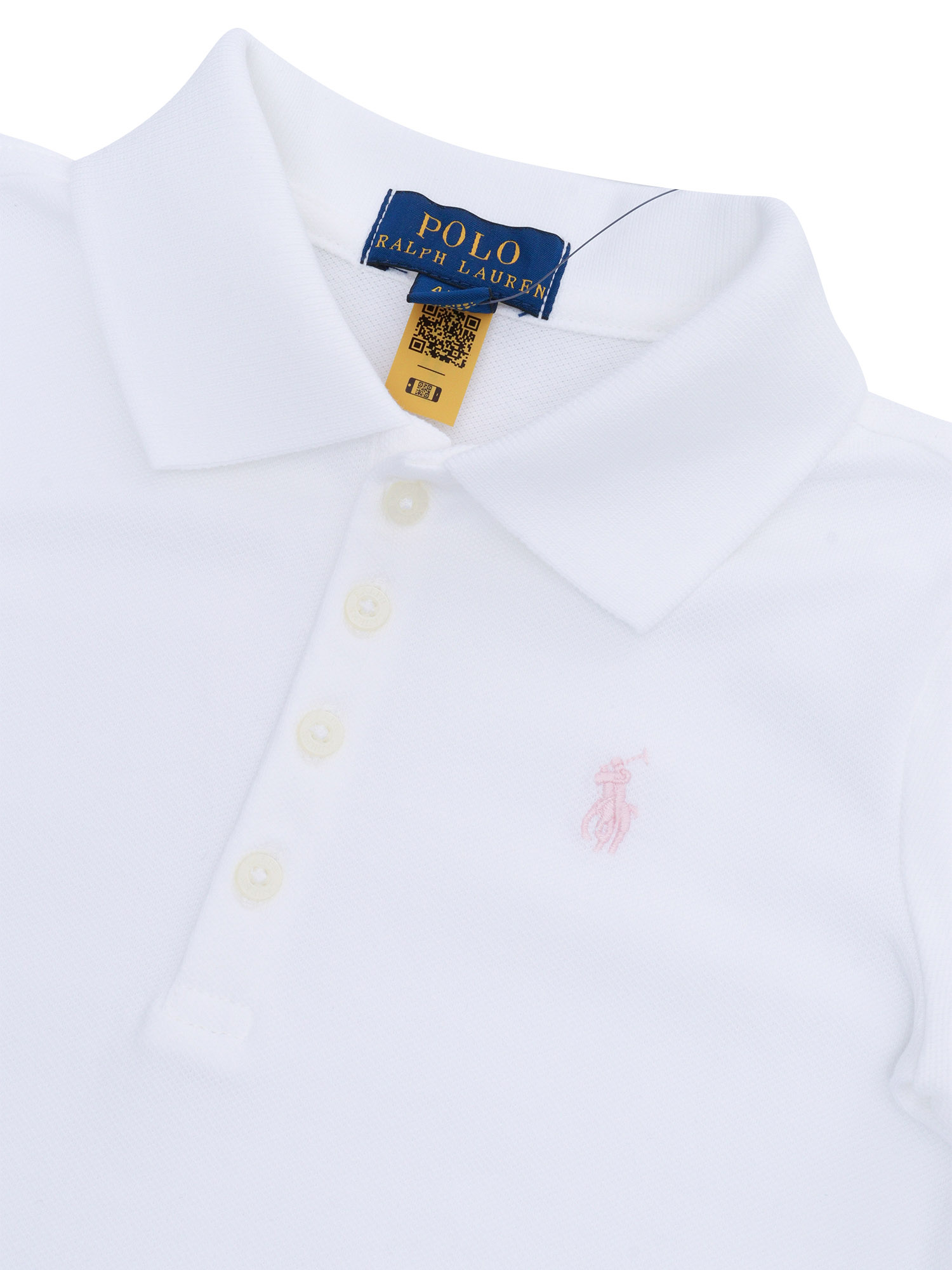 SS POLO SHIR-TOPS-KNIT White Cotton Elastane Short Sleeves