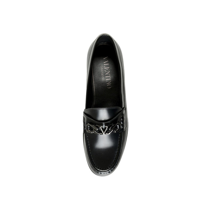 Garavani Leather Loafers Black