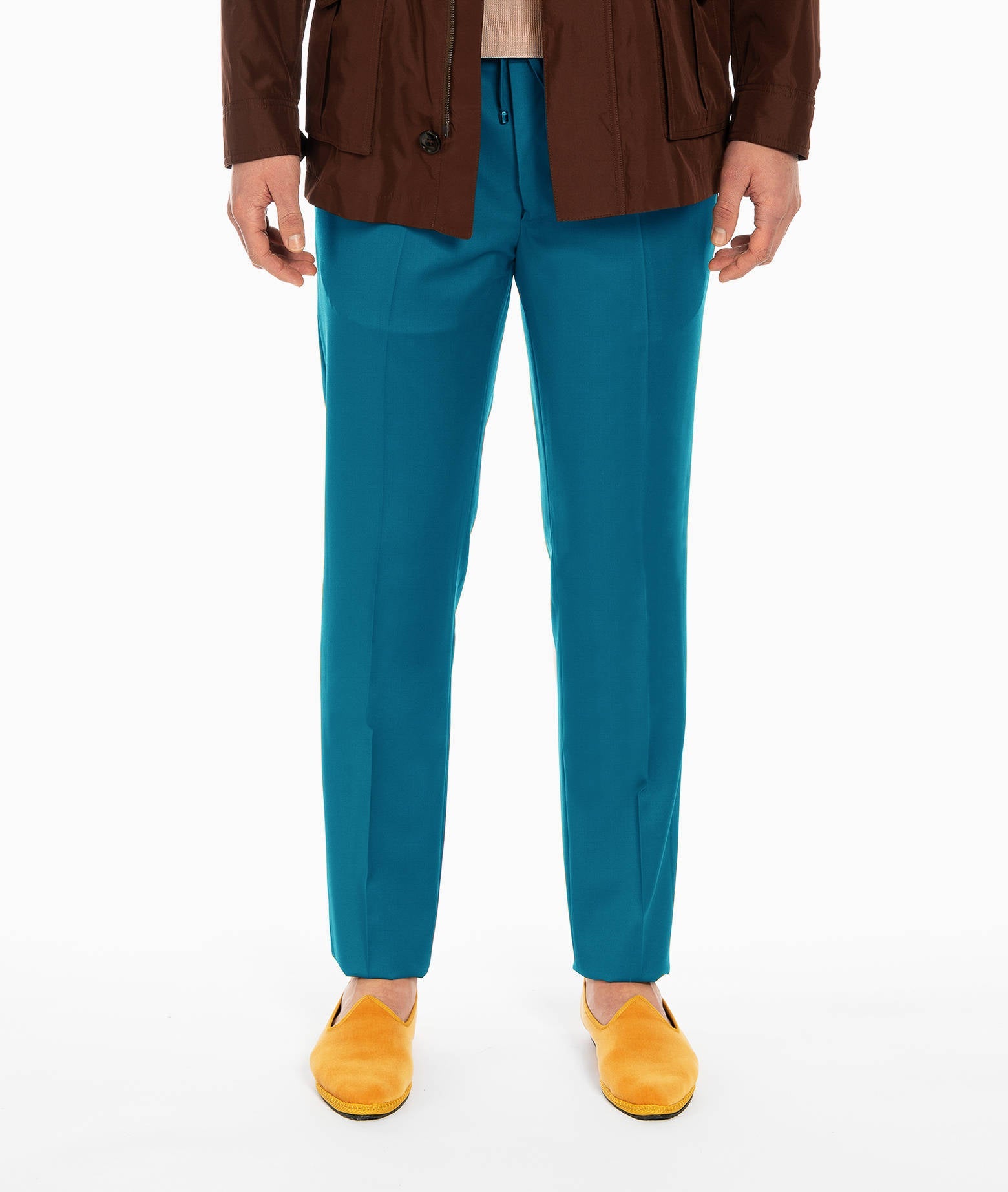 Wool Trousers Mauritius Brown Sportswear