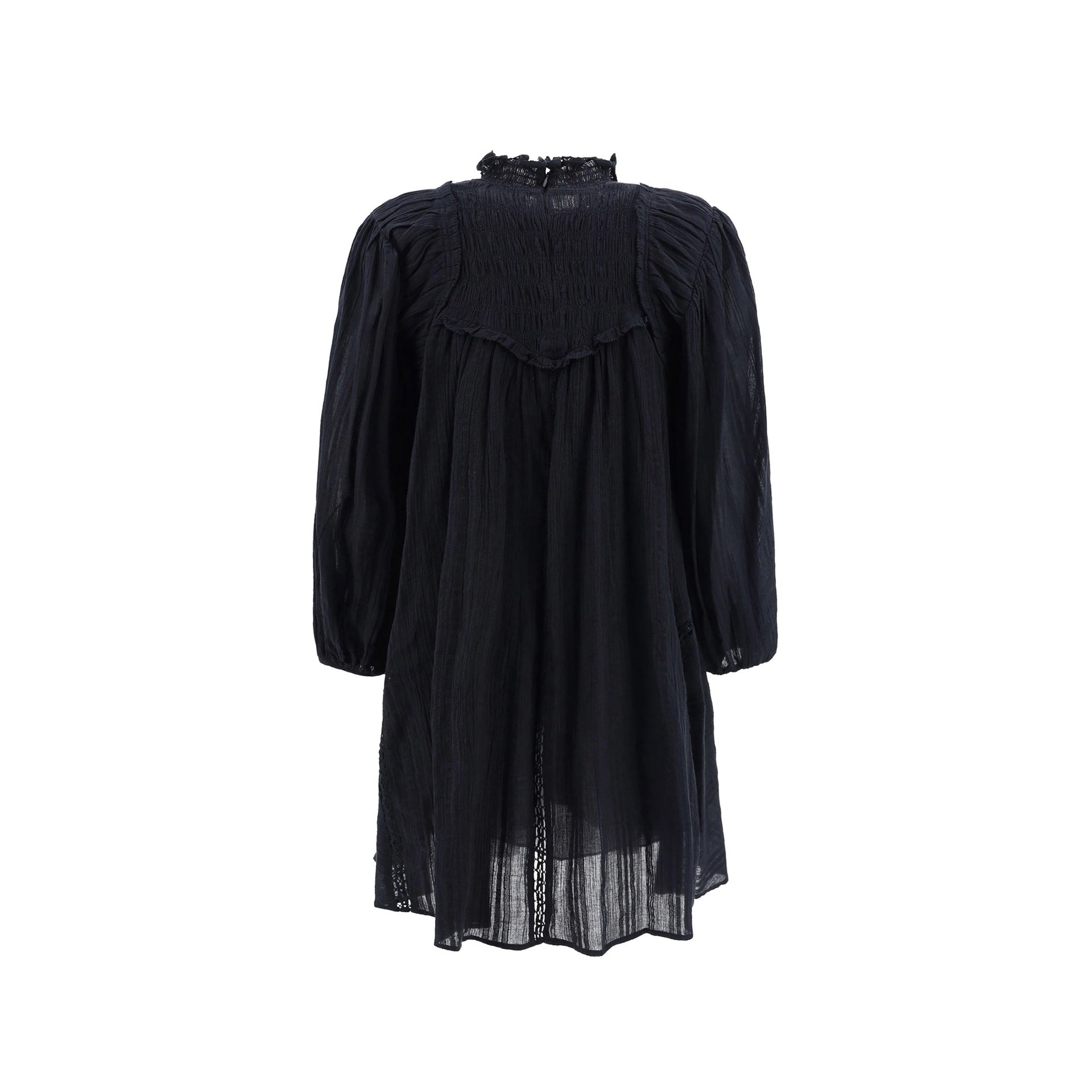 Isabel Marant Etoile Isma Dress Black Cotton Viscose