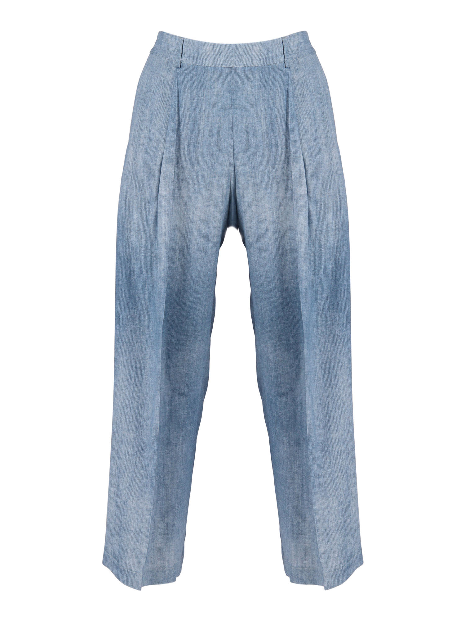 MAROCAIN-FLUID PANTS Grey Viscose