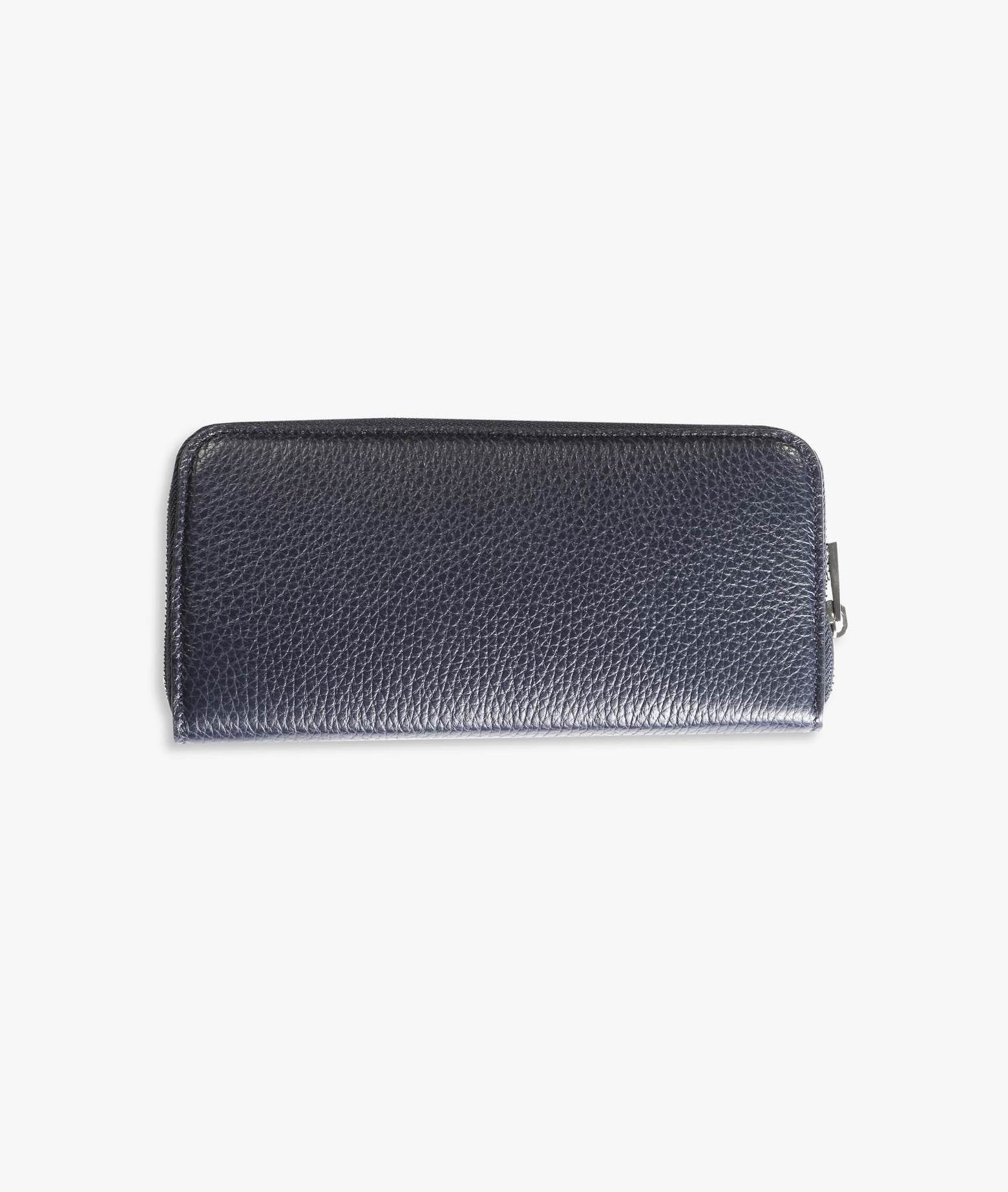 Zippered Wallet Lira Navy And Money Holder