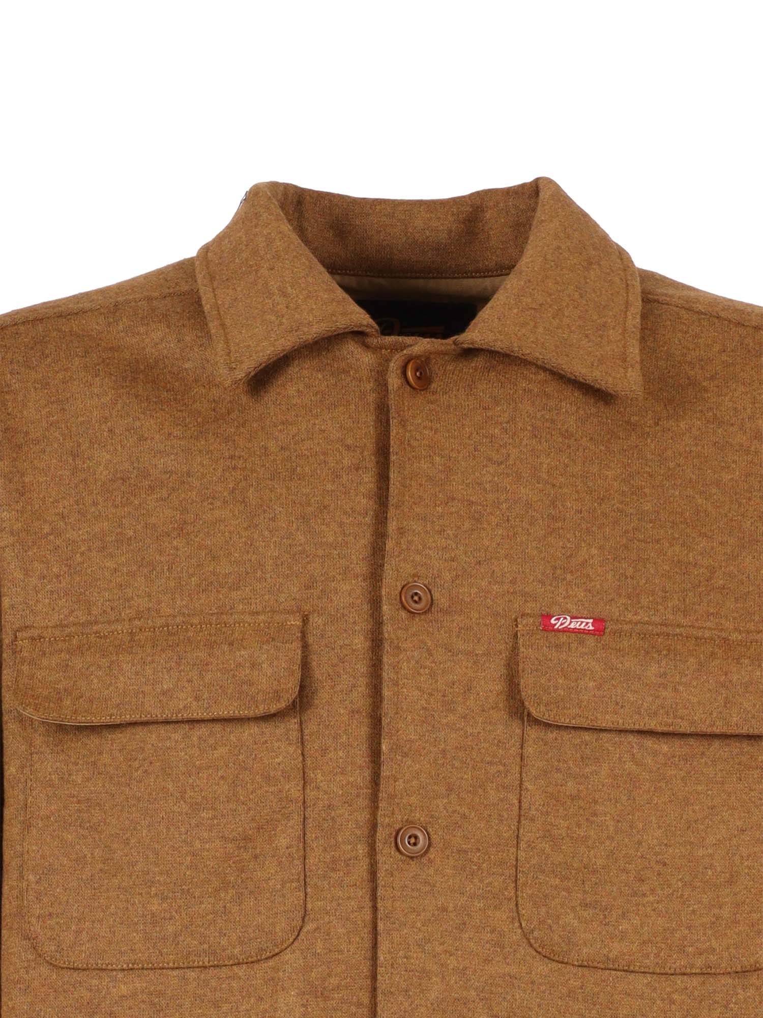 Clayton Wool Shirt Brown