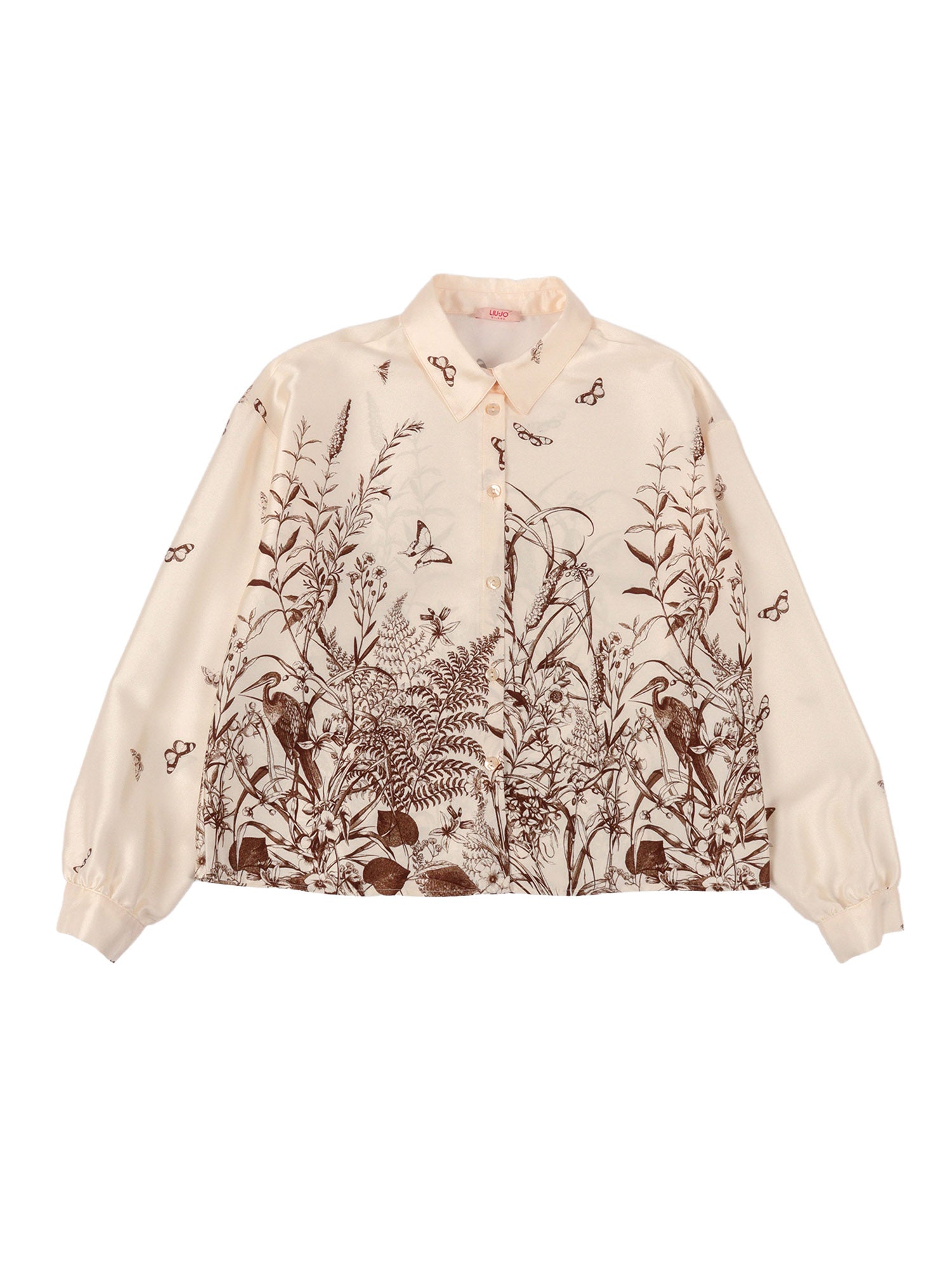 BLOUSE Beige Polyester