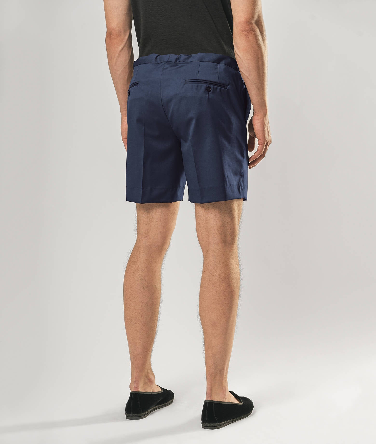 Wool Shorts Positano Blue Sportswear Trousers