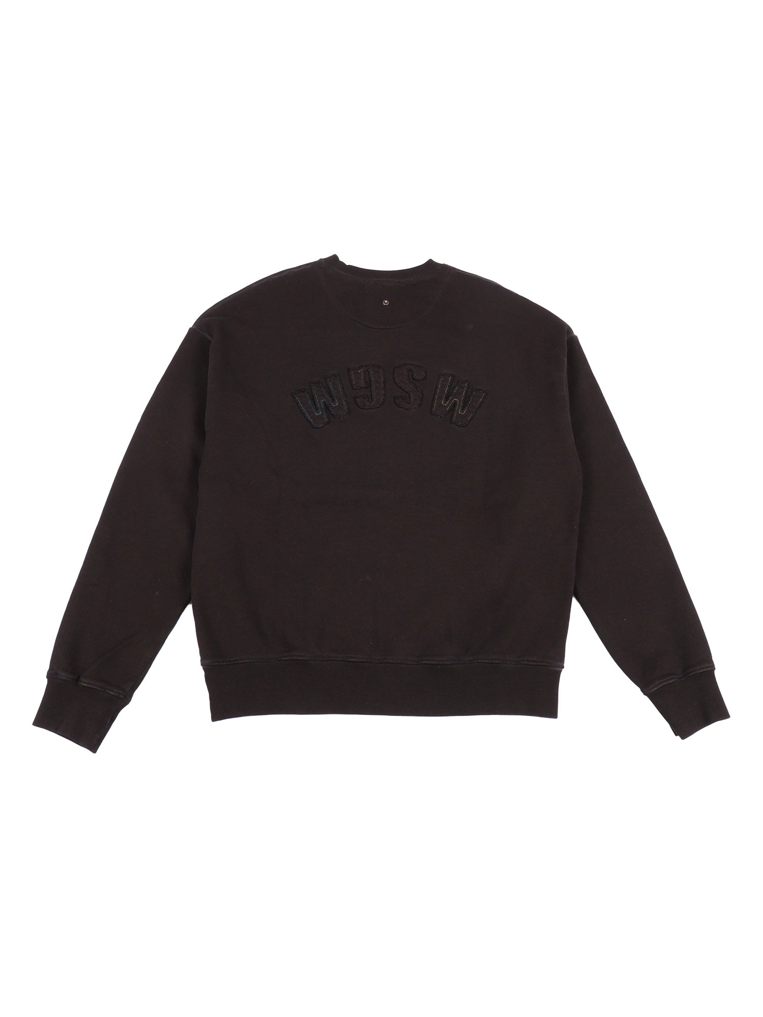 Washed Sweatshirt Boy Black Cotton