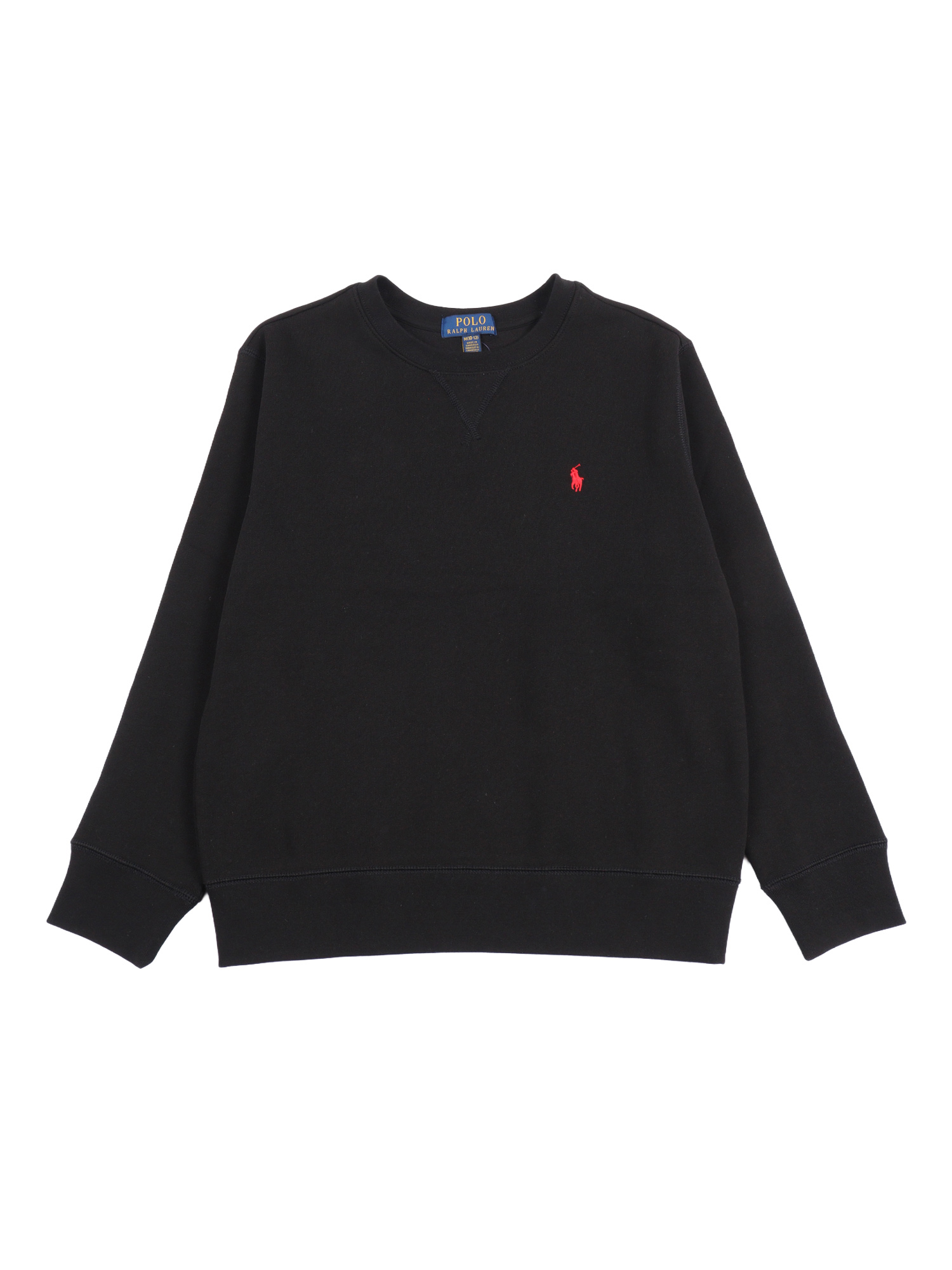 LS CN-TOPS-KNIT Black Cotton Polyester Sweatshirt