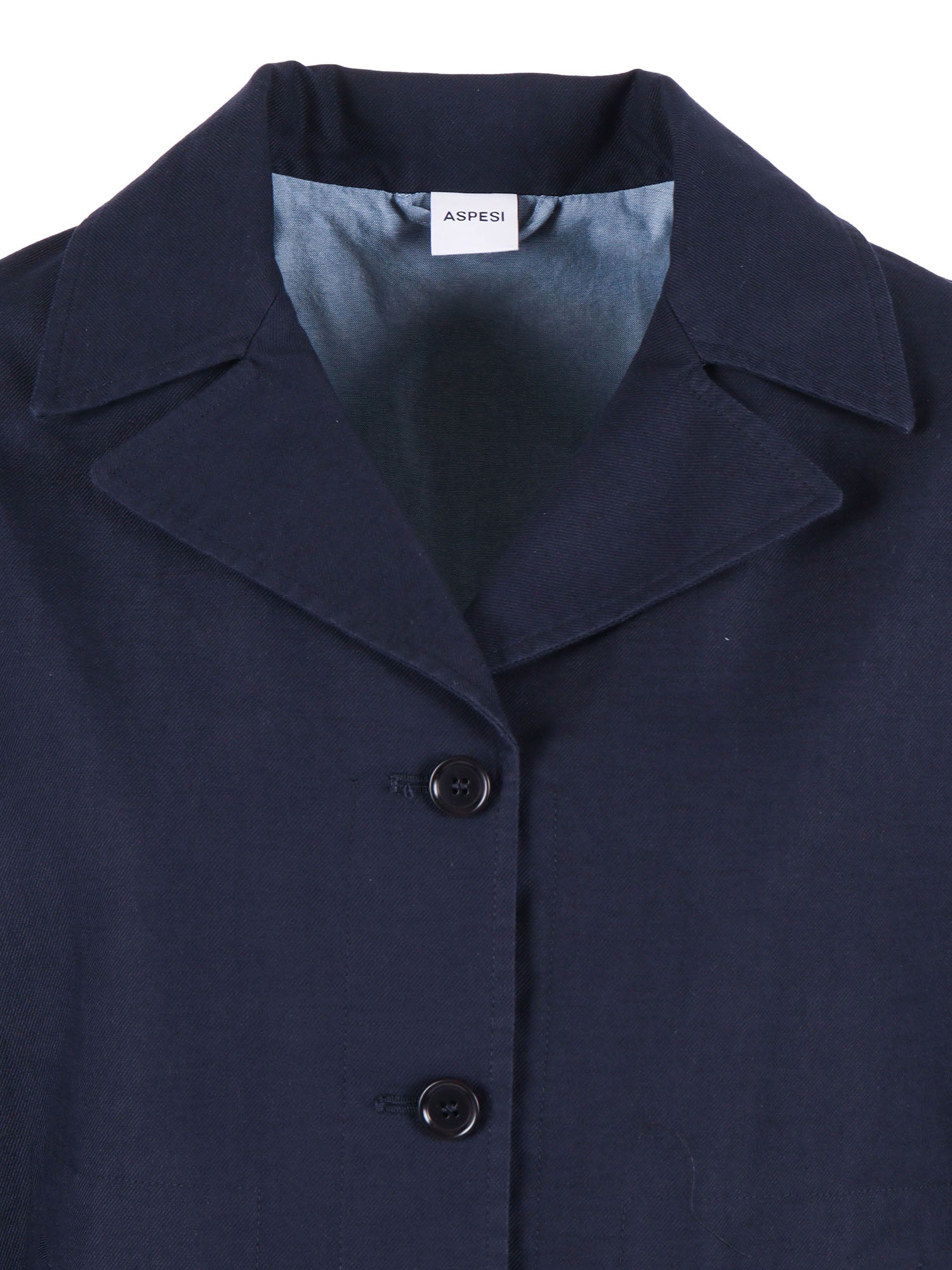 Woman Jacket Blue Cotton