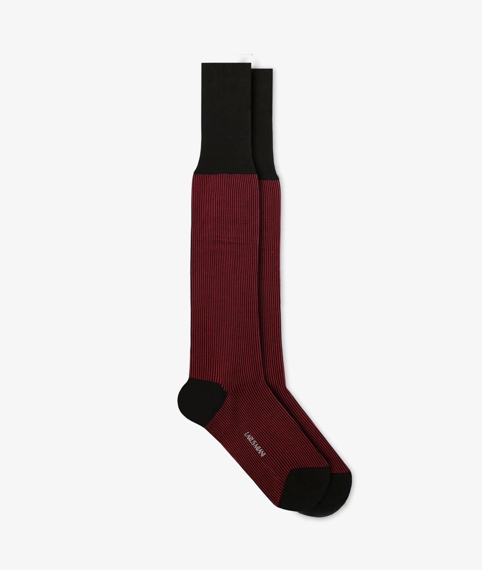 Long Striped Socks Darkred
