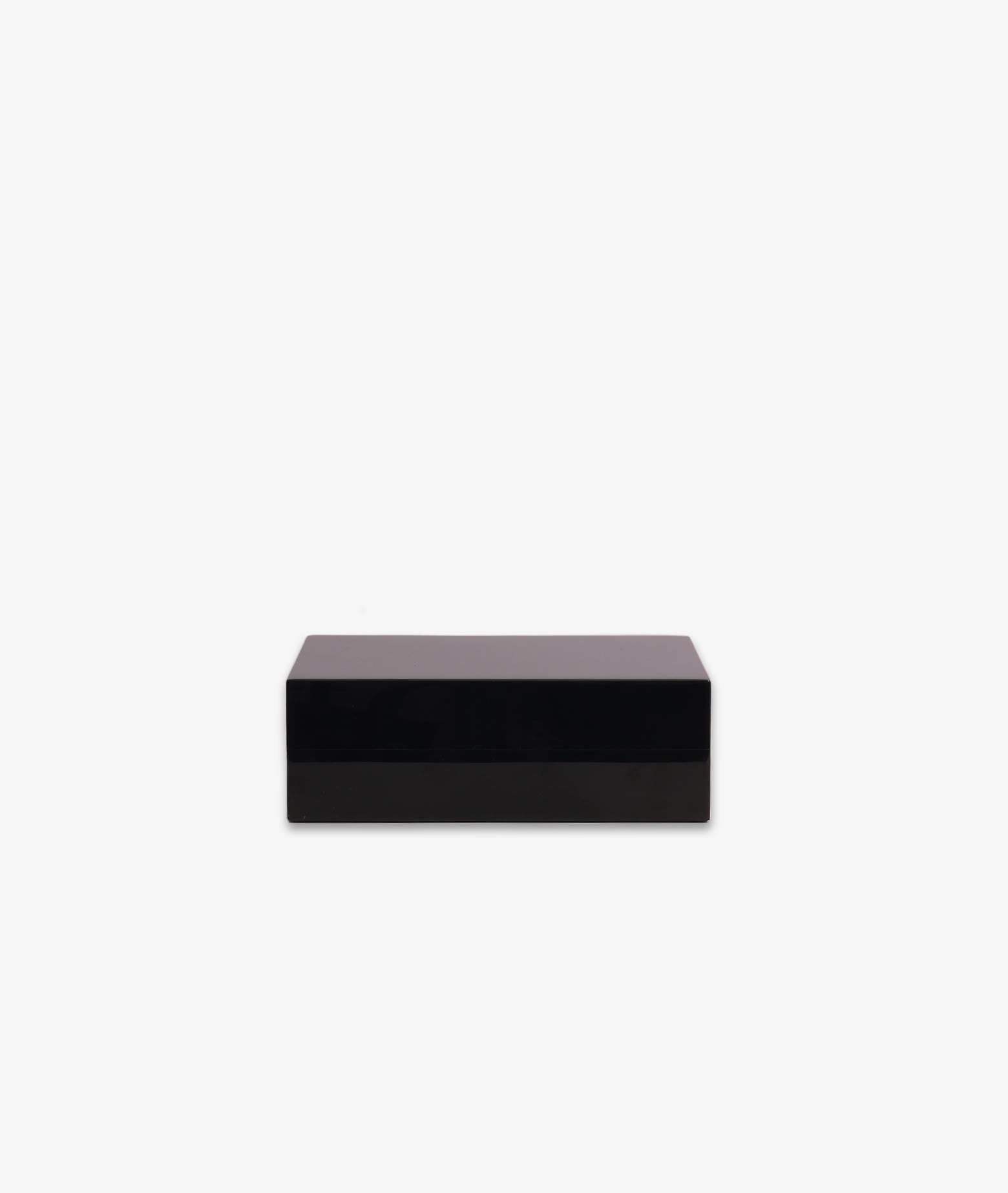 Black Cufflink Box Neutral Jewelry Case