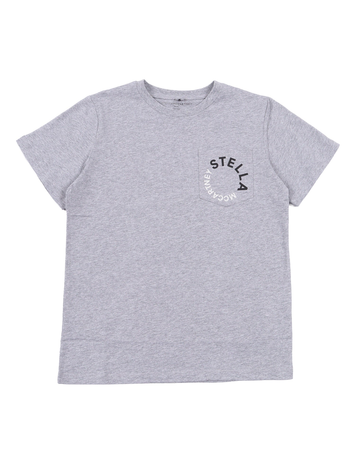 T-SHIRT-TOP Grey Cotton Short Sleeves T-shirt