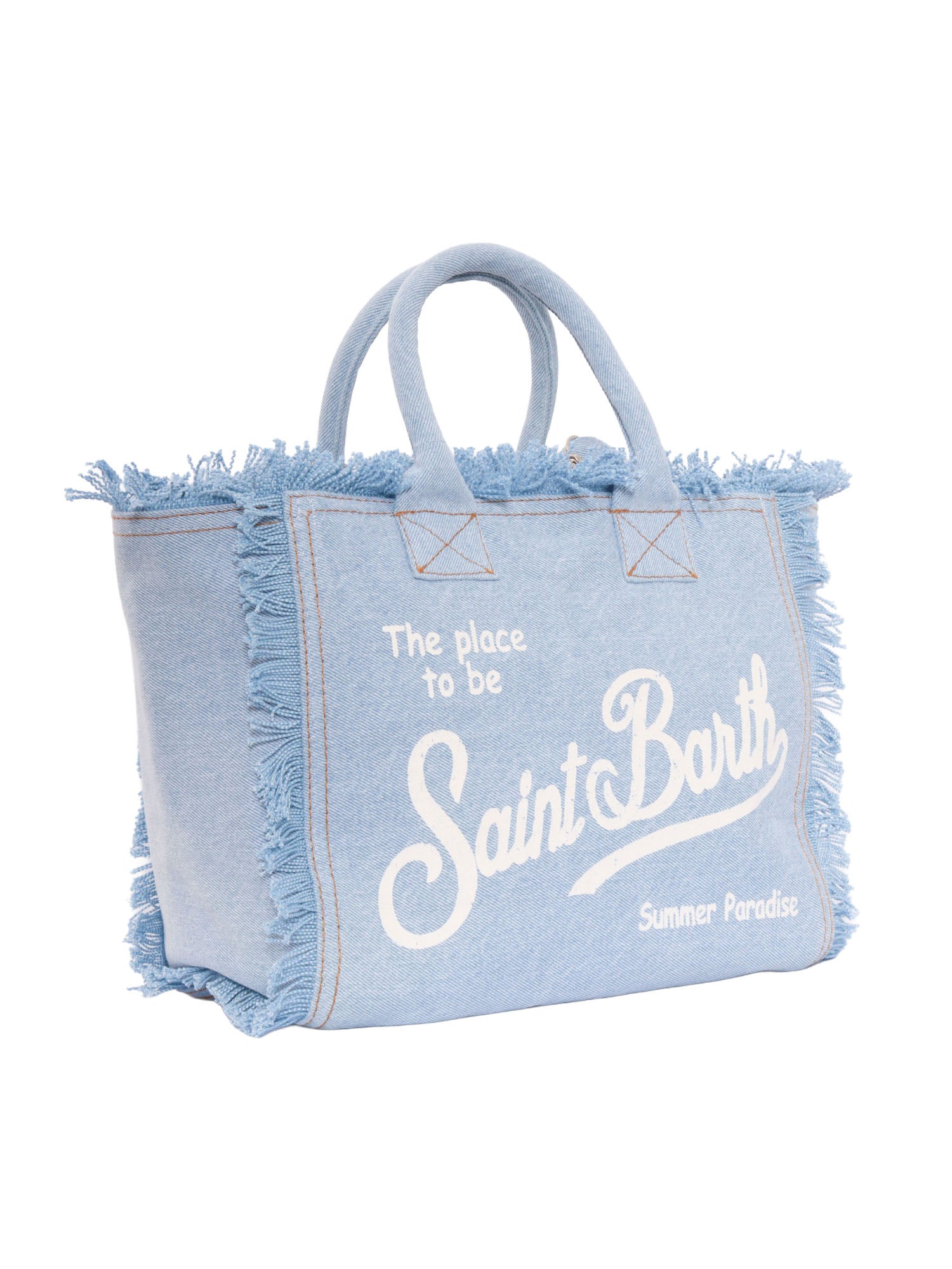 Colette-Denim Light Blue Cotton Handbag