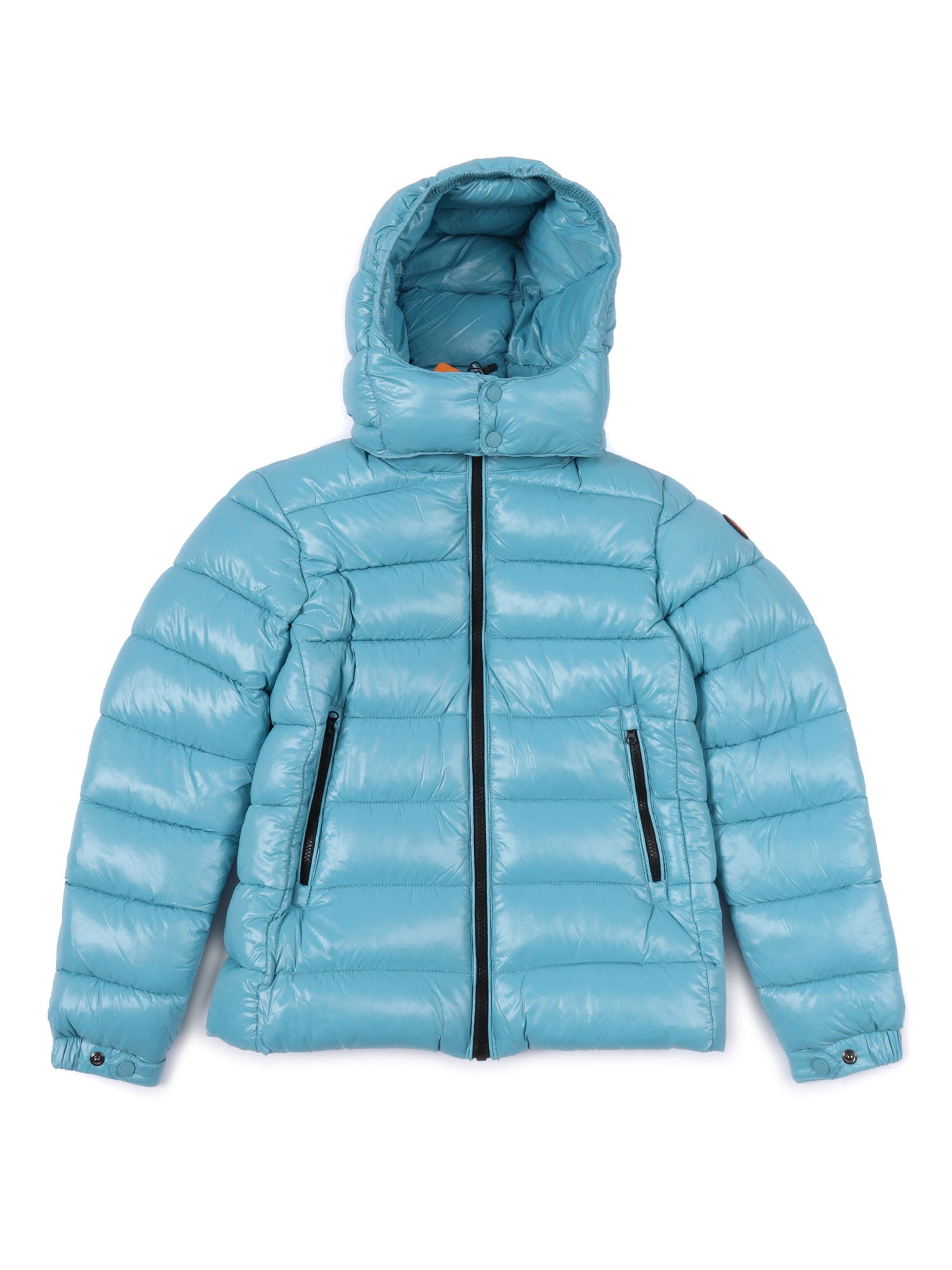 Niles Hooded Jacket Light Blue Short Puffer