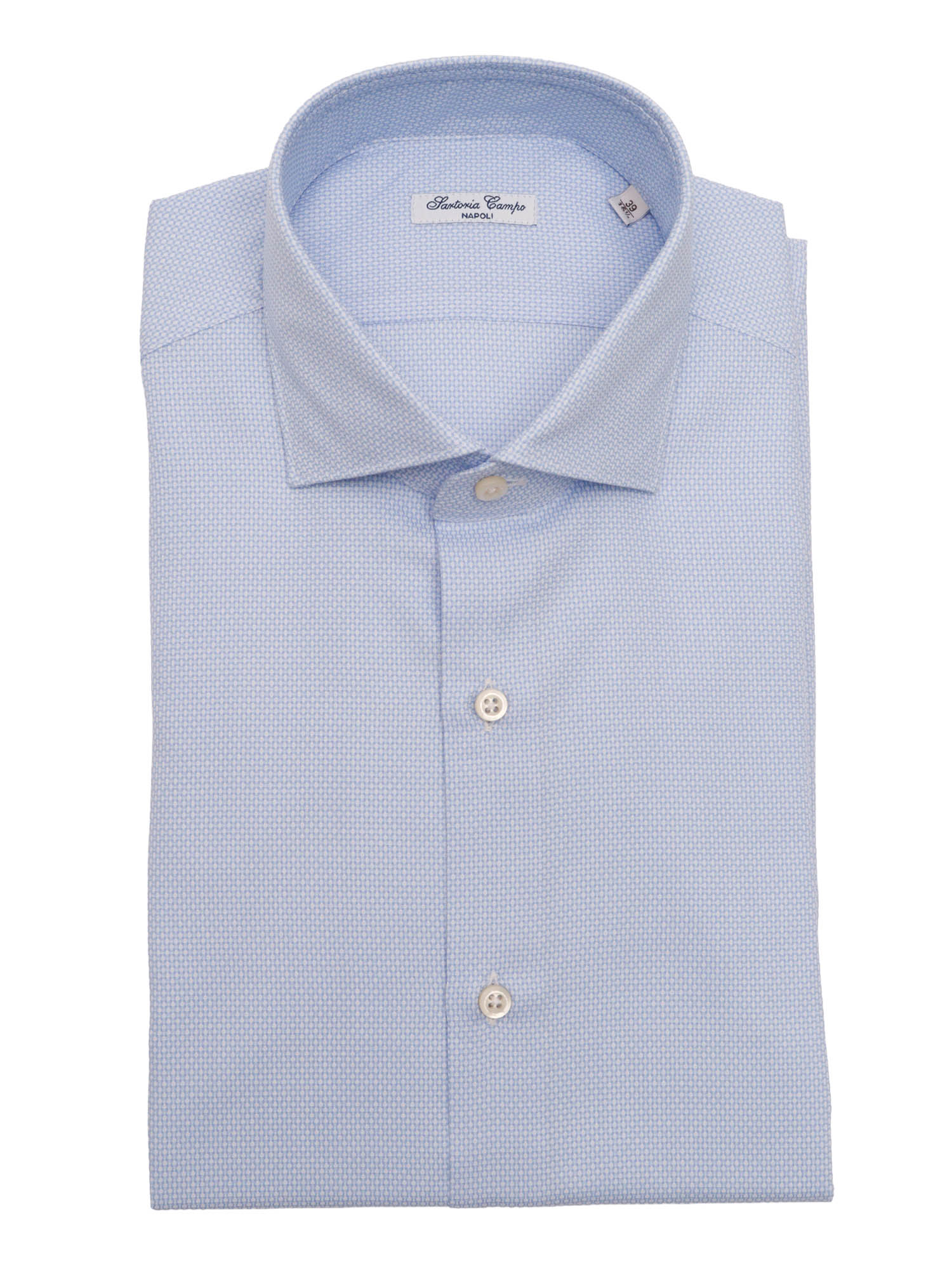 Mens Shirt Light Blue Cotton
