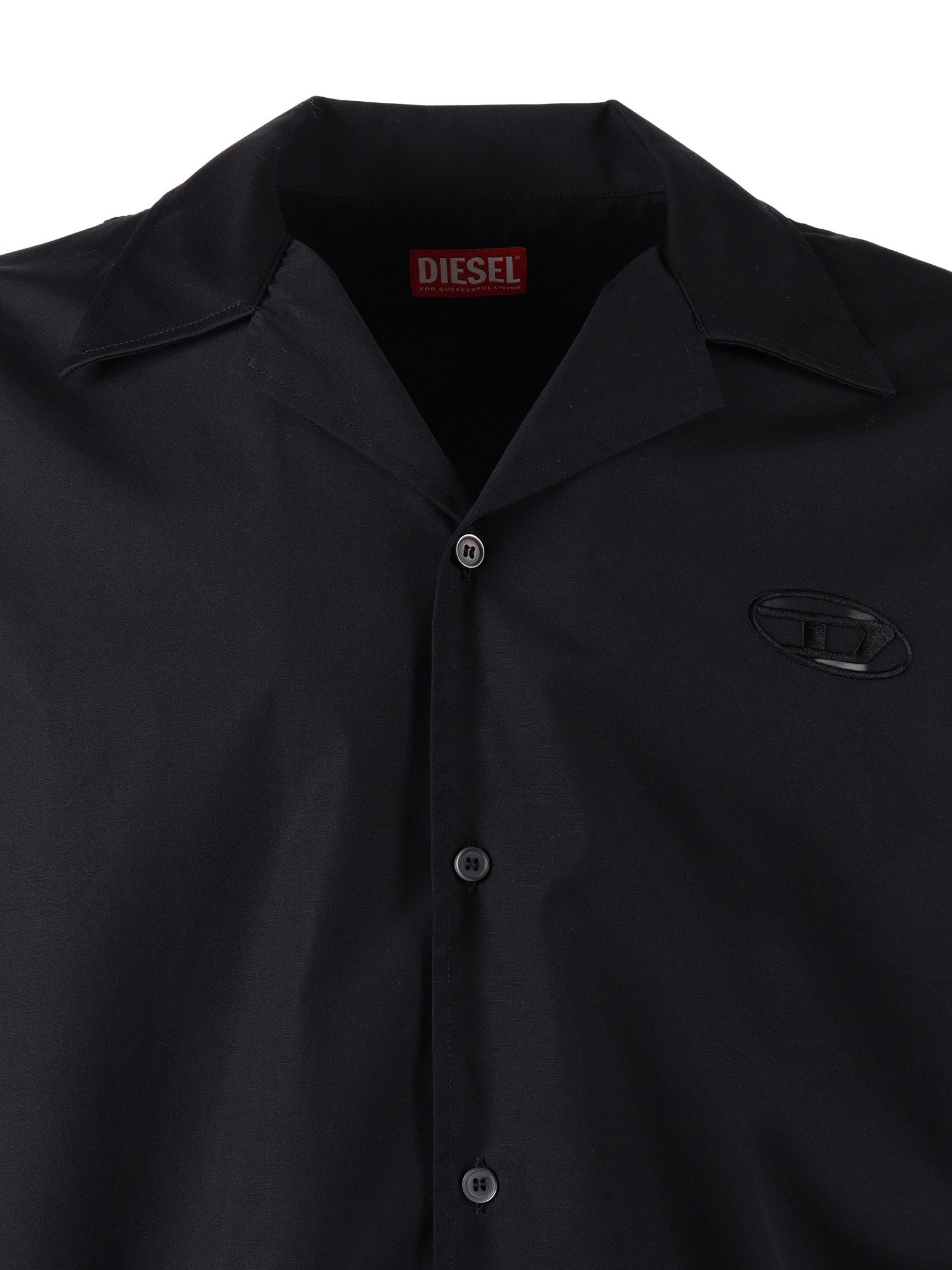 Shirts Black Cotton Elastane