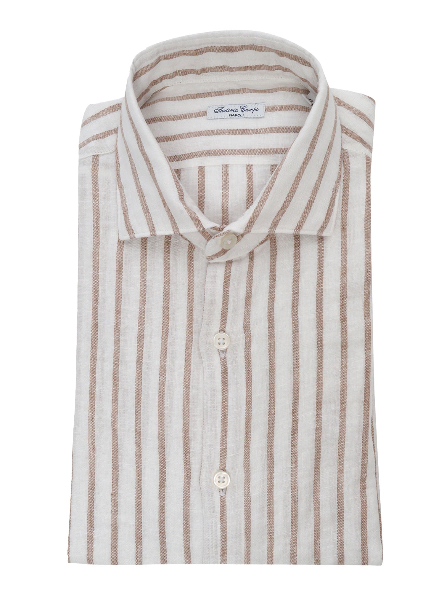 Striped shirt Brown Linen