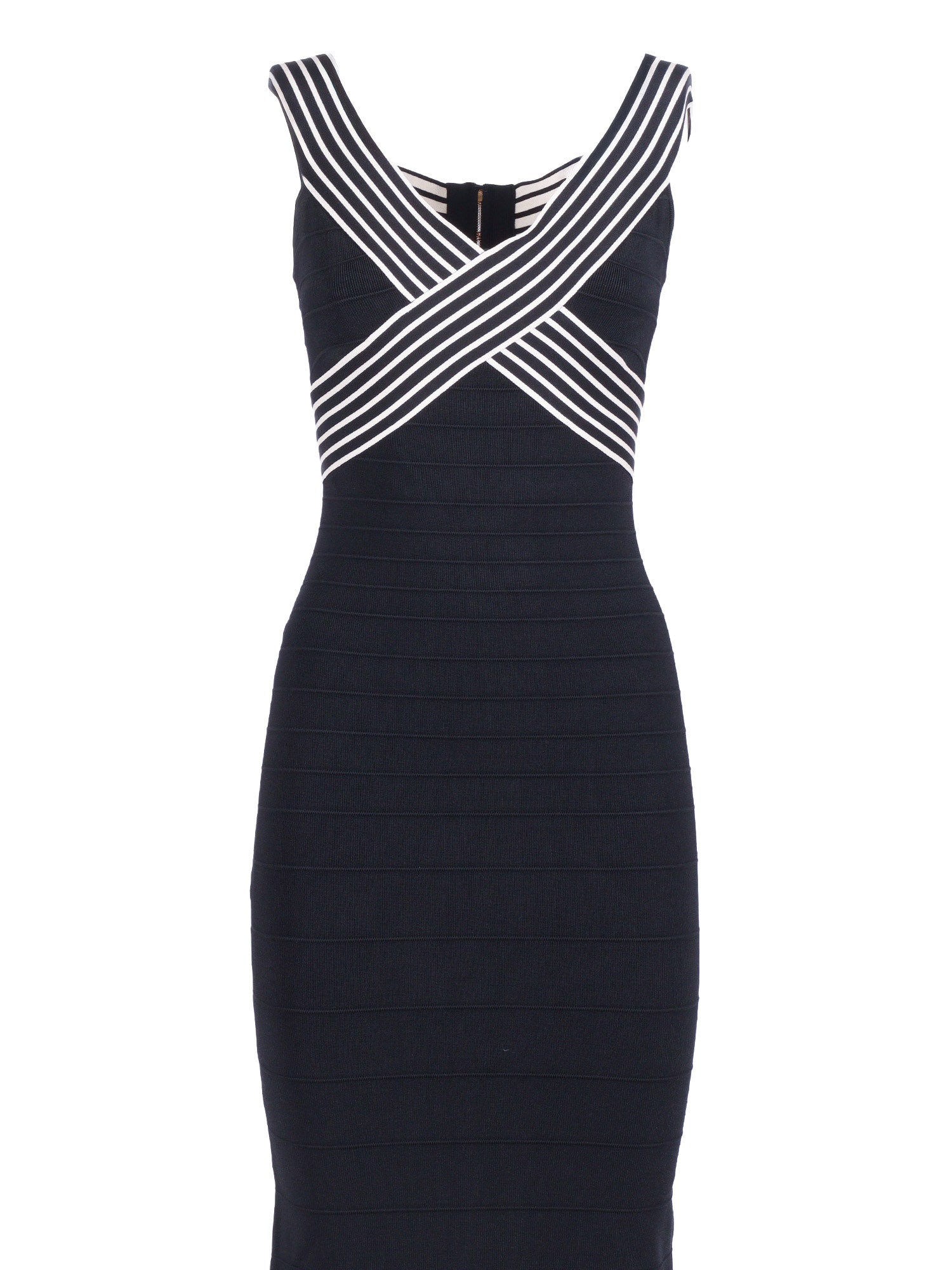 KNIT DRESS Blue Viscose Polyamide Midi