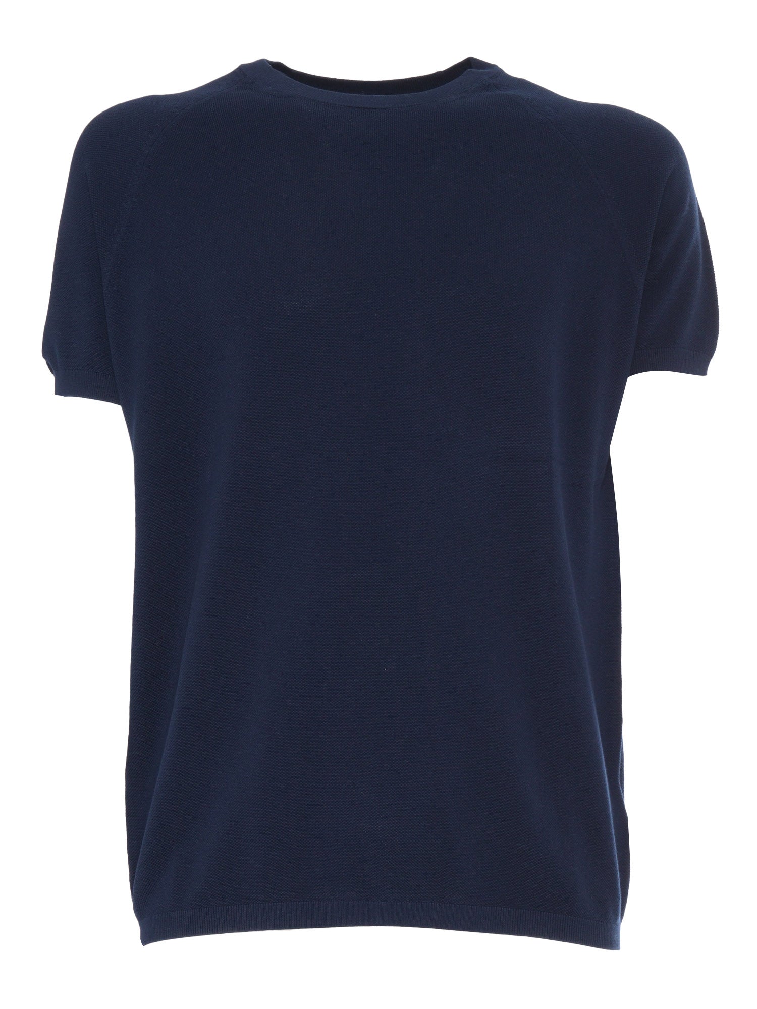 Mod. M060 Sweater Blue Cotton Crewneck