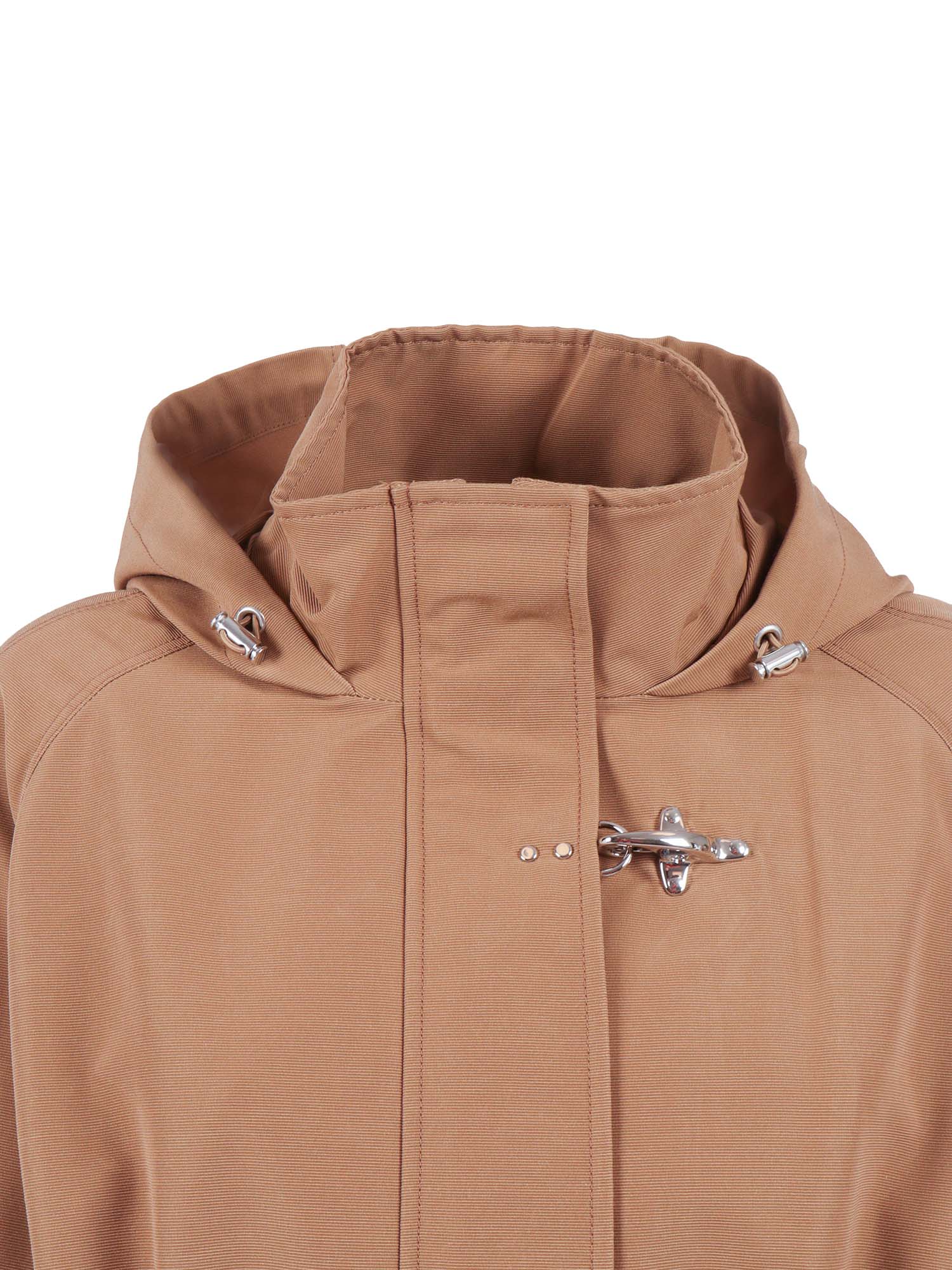 GANCIO PARKA COAT Beige Cotton Polyester