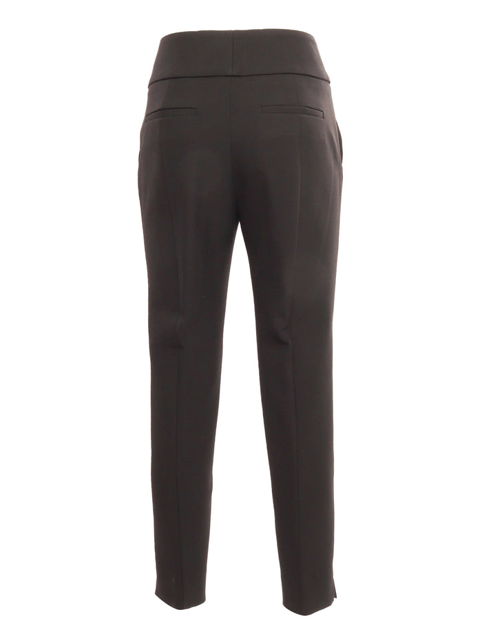 Slim-Fit Pants Black