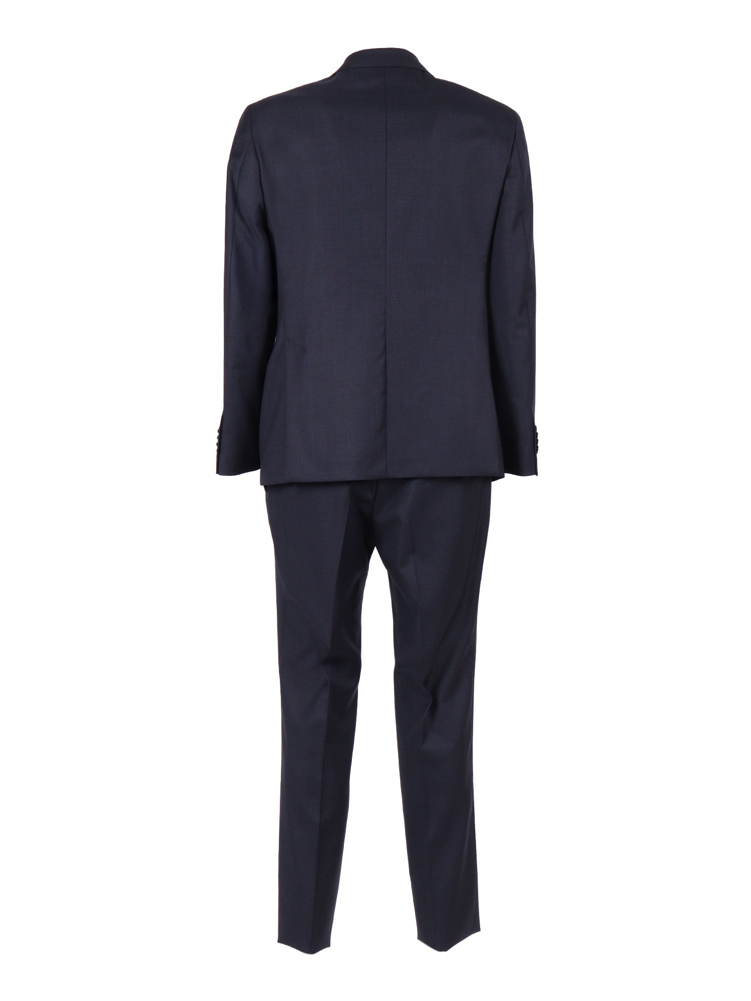 Suit Blue Virgin Wool Single Breasted Dress