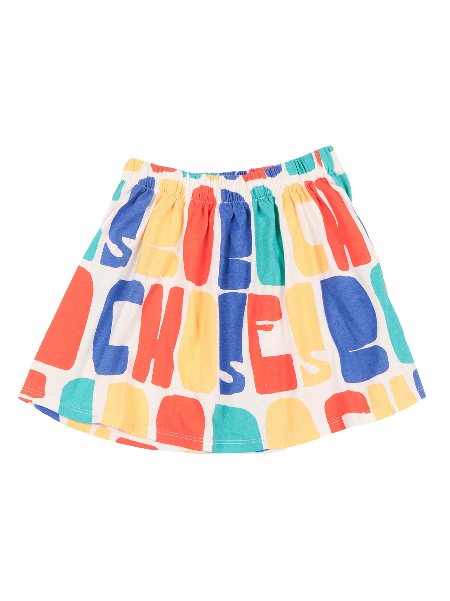 Bobo Choses Color all over skirt White Organic Cotton