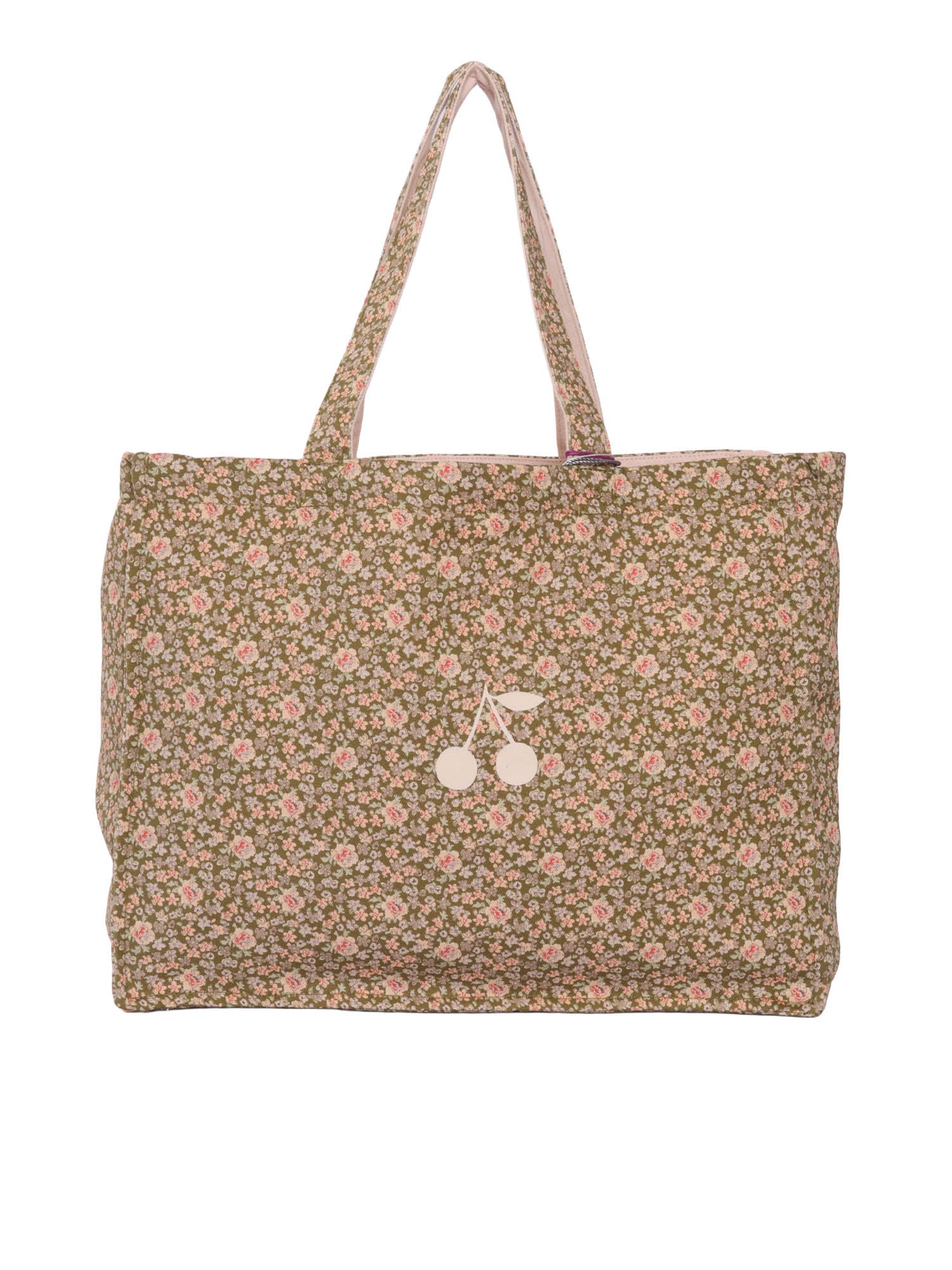 CABAS EMIKO BAG Green Cotton Handbag
