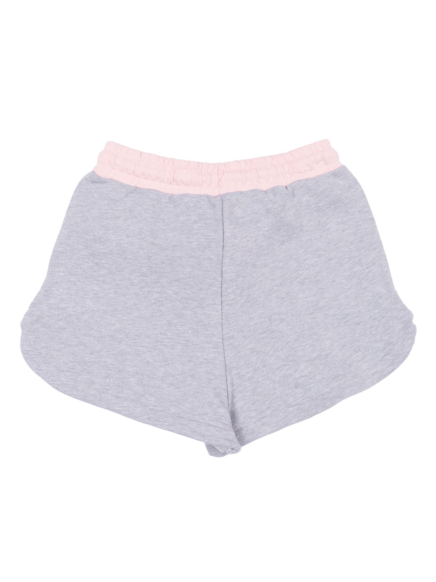 FLEECE SHORTS GIRL Grey Cotton Bermuda
