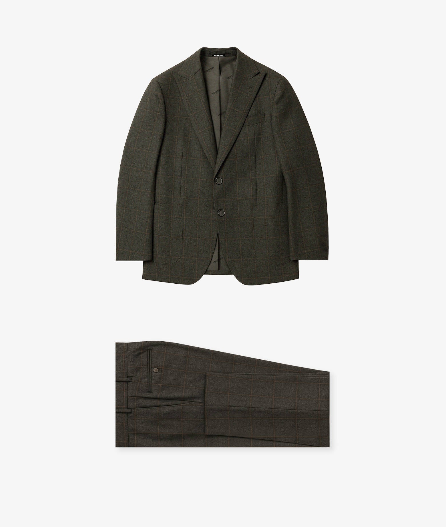 Budapest Single-Breasted Wool Suit Grey Tailored Made