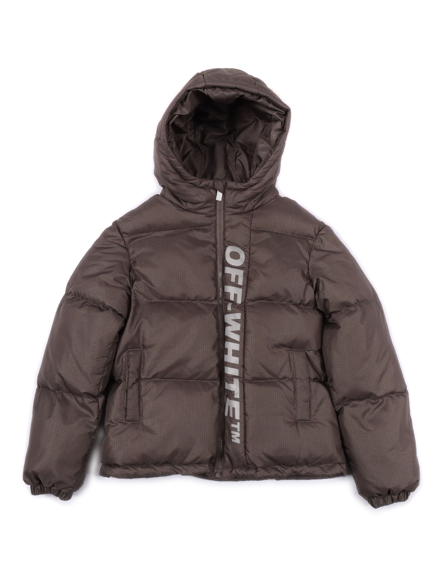 Off White Ripstop Puffer Dark Grey - Ref Heavy Jacket
