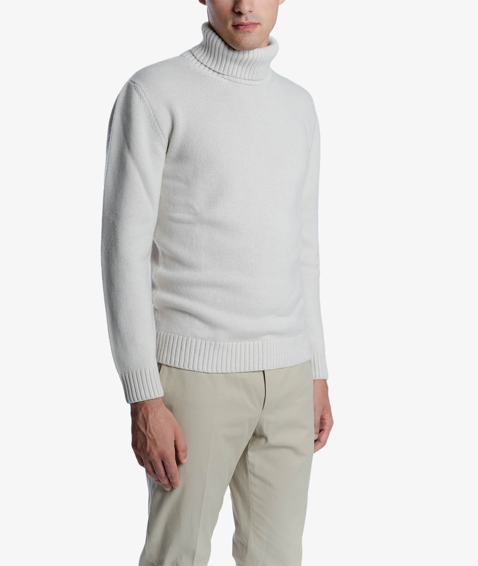 Turtleneck Cashmere Sweater Winnipeg Olive Knitwear